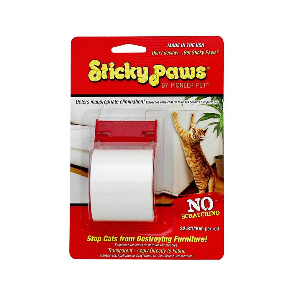 Sticky Paws On A Roll - Cat Training Tape for Furniture Protection | Stop Scratching & Save Your Sofa | Perfect for Kittens, Cats & Multi-Pet Homes