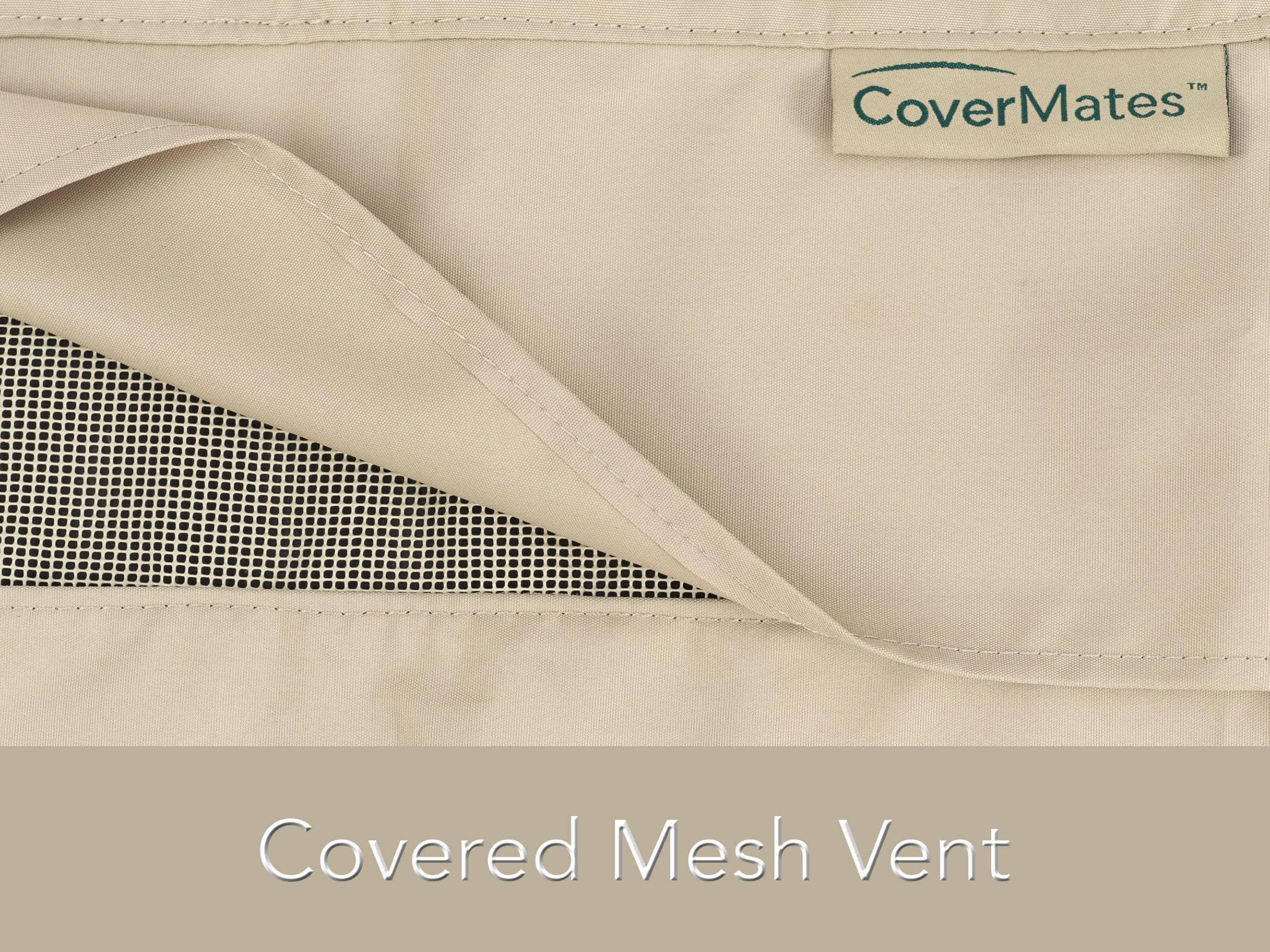 Weatherproof Square Patio Heater Cover - Heavy Duty Polyester with Elastic Hem & Waterproof Zipper - Fits 18