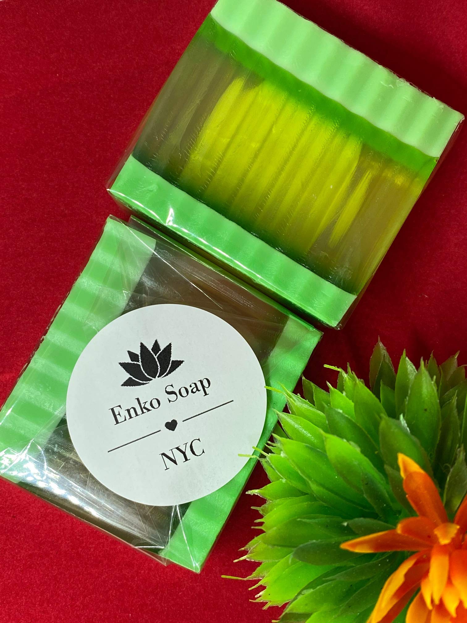 Natural Lime Scented Soap Bars for Fresh & Refreshing Skin | Handmade Organic Soap for Shower, Bath & Gift