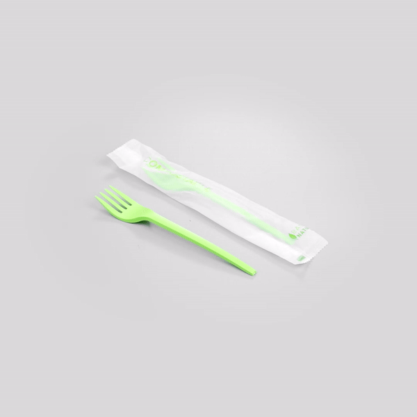 Eco-Friendly Compostable CPLA Plastic Forks - 250 Count Box, 6.5 Inch Heat Resistant Biodegradable Cutlery for Parties, Picnics & Outdoor Events