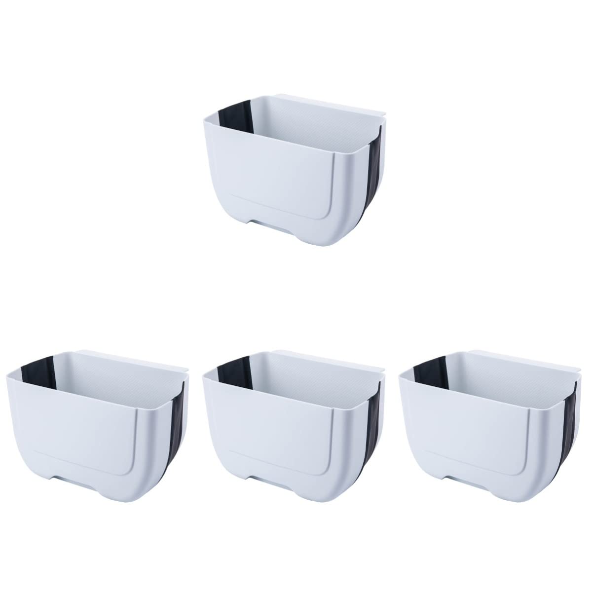 iplusmile 4-Piece Hanging Kitchen Trash Cabinet Organizer - Foldable Waste Bin, Compost Bin & Door Mounted Trash Can for Small Spaces - Perfect for Under Sink, Pantry & RV Storage Organization