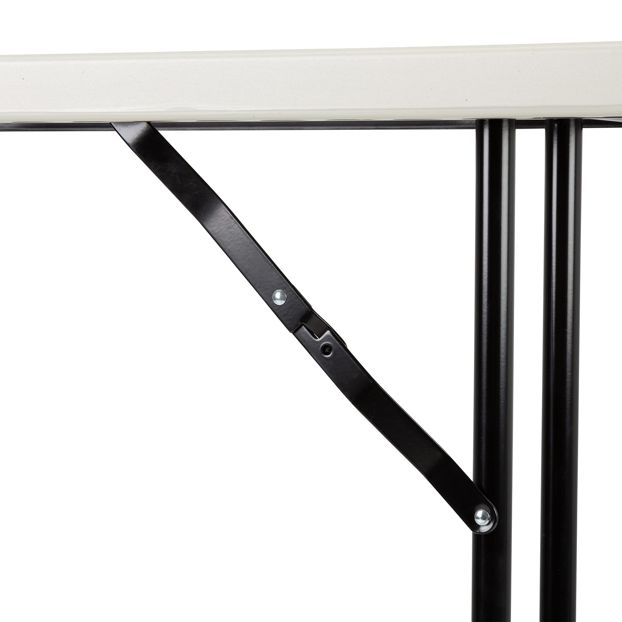 Norwood 6ft Folding Table Indoor Outdoor - Heavy Duty Blow Molded Plastic Training & Event Table, Rectangular Foldable Table in Gray - Perfect for Classrooms, Parties, and Outdoor Events