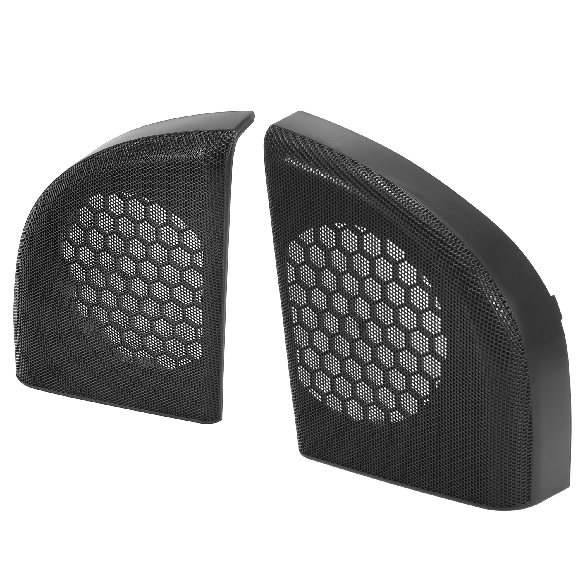 X AUTOHAUX 1 Pair Black Door Speaker Cover Trim Grille (A20372703889051, A20372704889051) Compatible with Mercedes-Benz C200 2017-2020 - Perfect for Car Audio Upgrade & Interior Protection