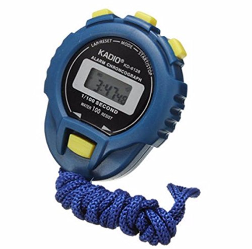 Hanjinr Digital Sports Watch with LCD Chronograph, Timer, Stopwatch, Alarm & Odometer - Blue Fashion Watch for Running, Swimming & Outdoor Activities