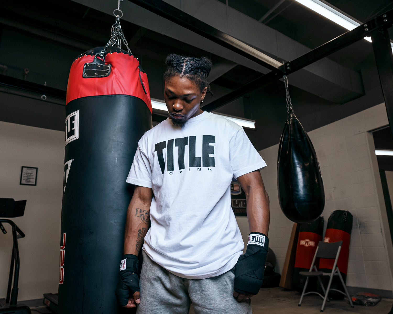 TITLE Boxing Iconic Block Tee - Premium Cotton Training Shirt for Men & Women - Perfect for Boxing, MMA, Gym Workouts & Casual Wear