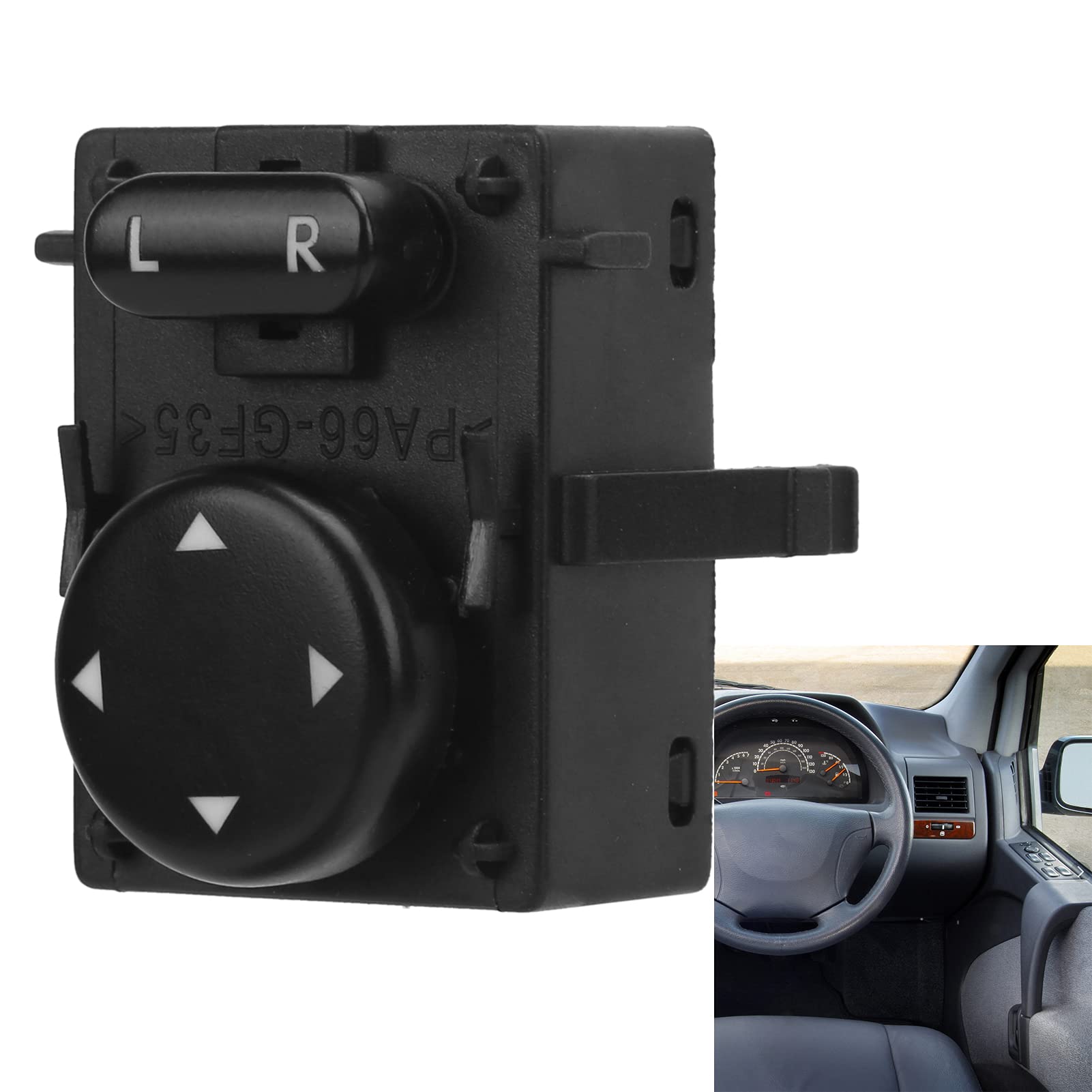Mercedes Sprinter 903 & Vito W638 Power Mirror Switch Replacement - Rear View Mirror Control Switch A0045459207 - Compatible with Left/Right Side Mirrors - Perfect for DIY Repairs & Auto Maintenance