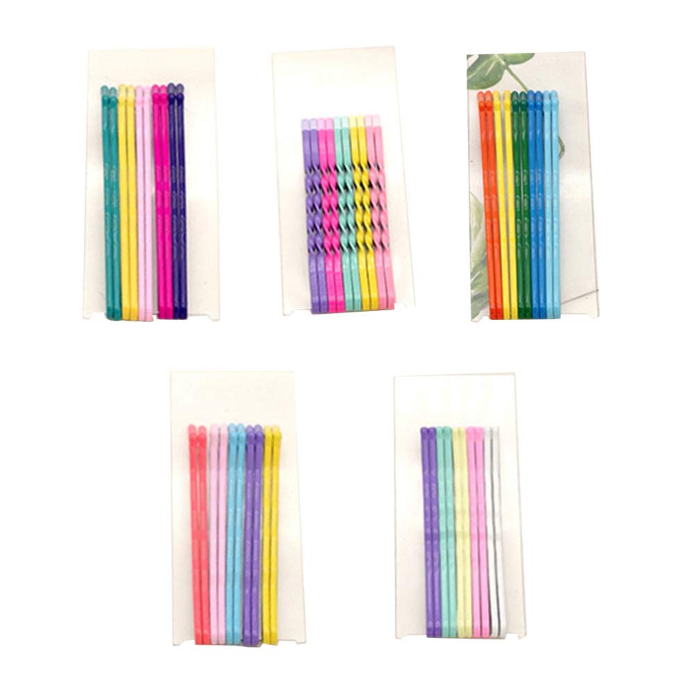 Beaupretty 50Pcs Metal Hair Clips - Rainbow Color Bobby Pins & Barrettes for Women & Girls (Assorted Colors) | Hair Accessories for Party, Wedding, Daily Styling