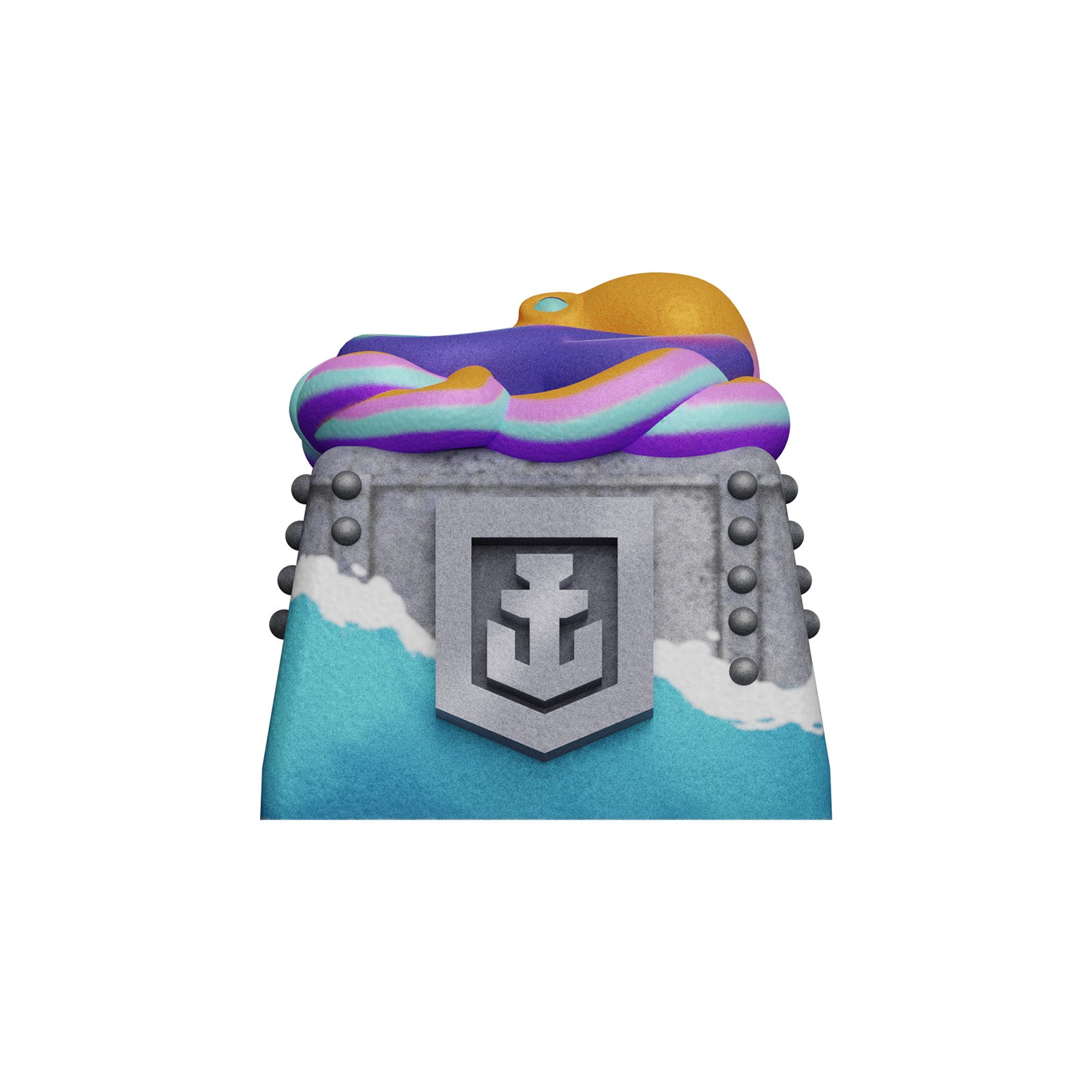 HX3D x World of Warships 8th Anniversary Kraken Collectible Model - Premium Warship Replica for Gamers & Collectors - Perfect for Display, Gaming Room Decor, and Wargaming Enthusiasts