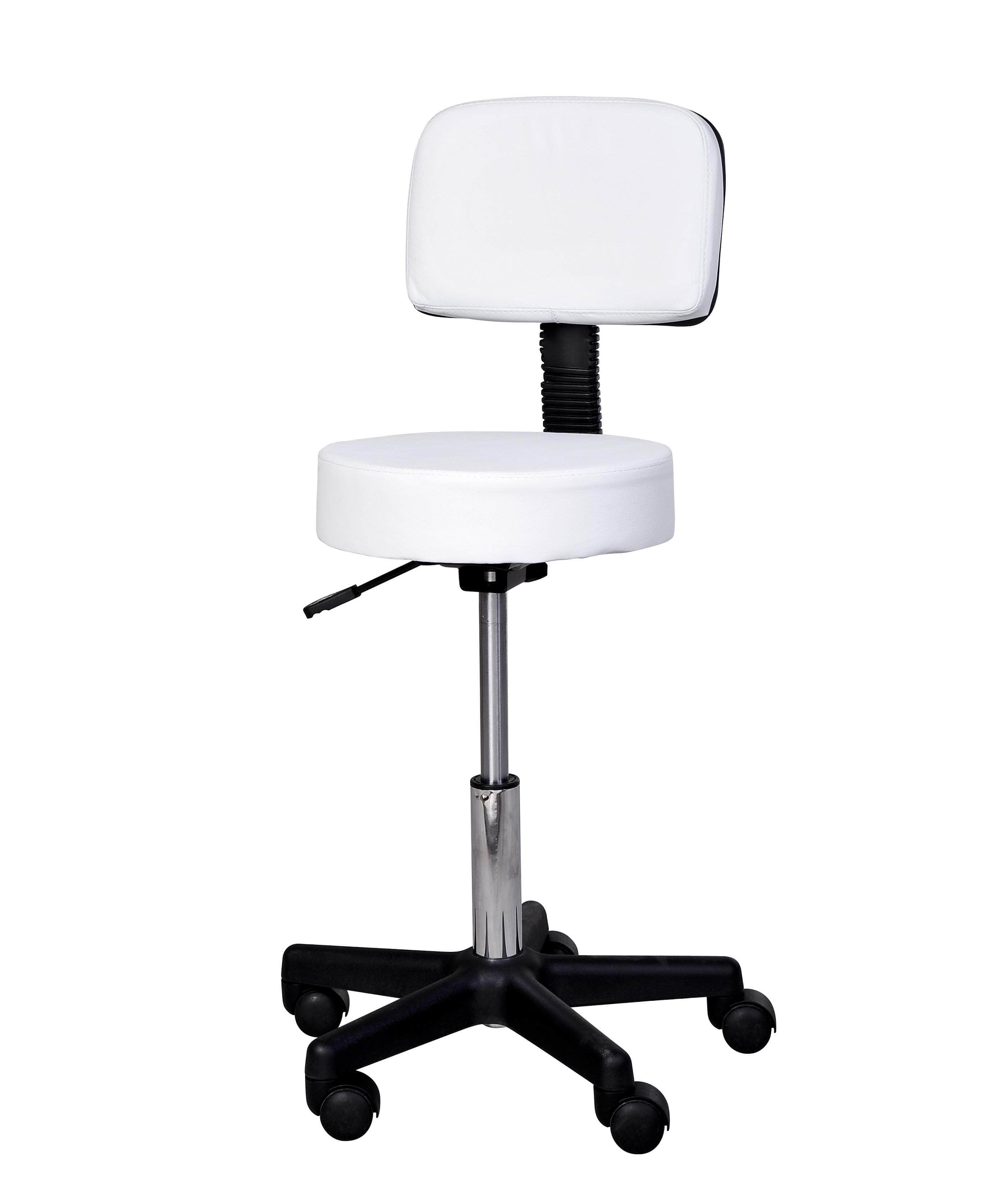 Adjustable Salon Massage Stool with Swivel & Wheels - 2 Color Options for Therapists & Spa Professionals | Perfect for Massage Therapy, Beauty Salons & Home Use