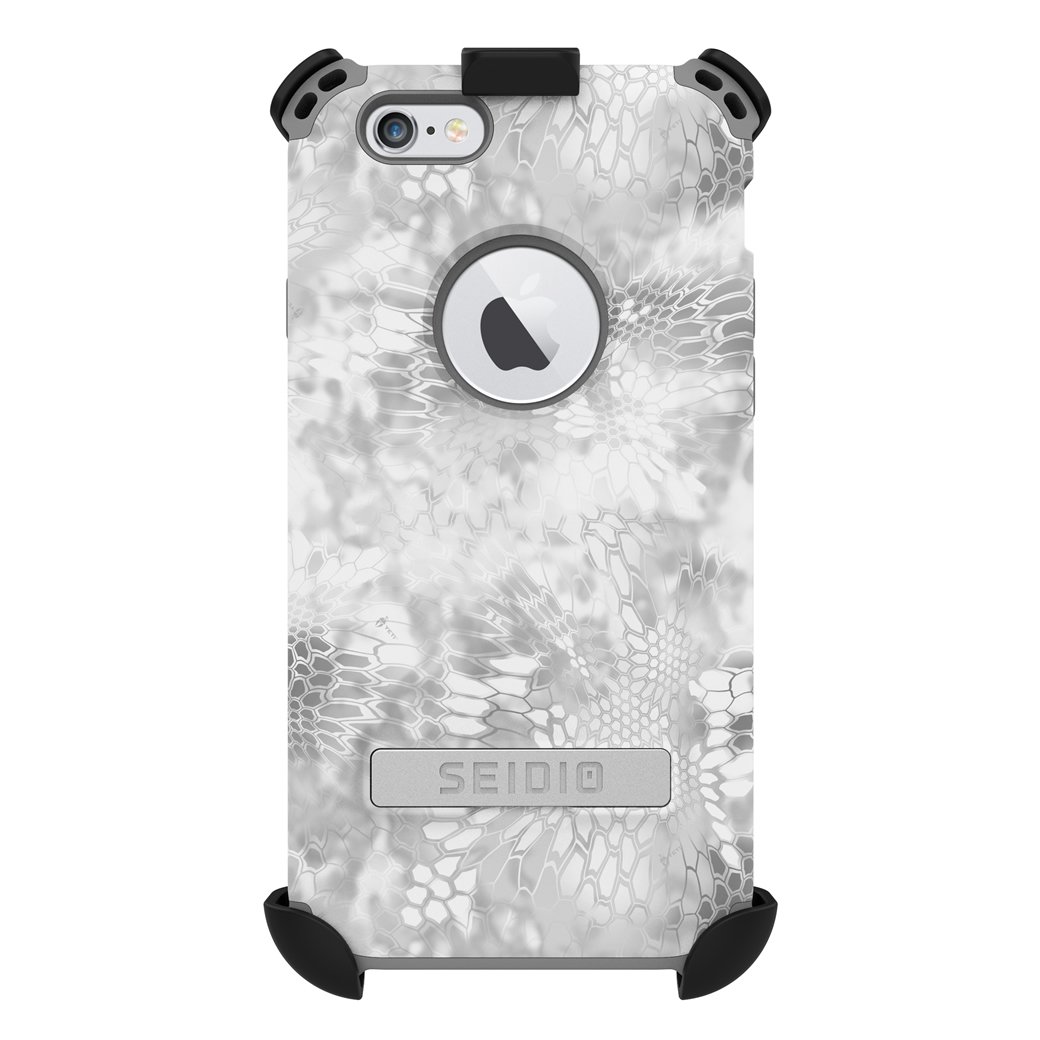 Premium Dilex Case with Metal Kickstand & Holster Combo for iPhone 6/6s - Kryptek Yeti Camo Design | Shockproof Protection | Perfect for Outdoor Adventures, Work & Daily Use