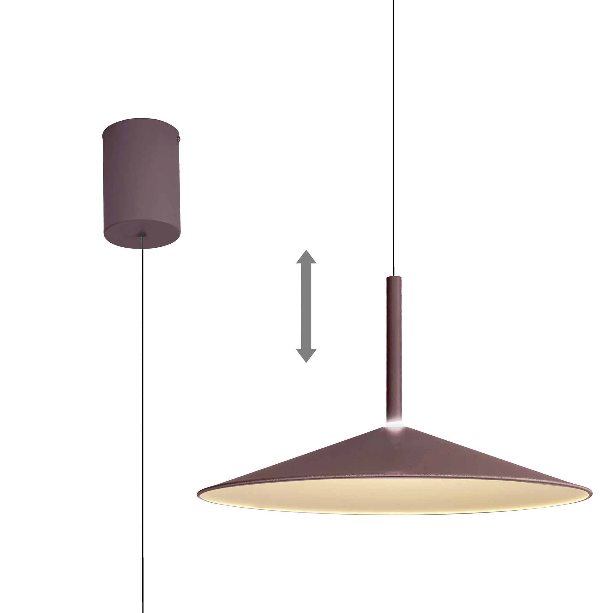 Calice LED Rise and Fall Pendant Light - Adjustable Height, Multiple Colors & Sizes - Perfect for Kitchen Island, Dining Room, and Living Room Lighting