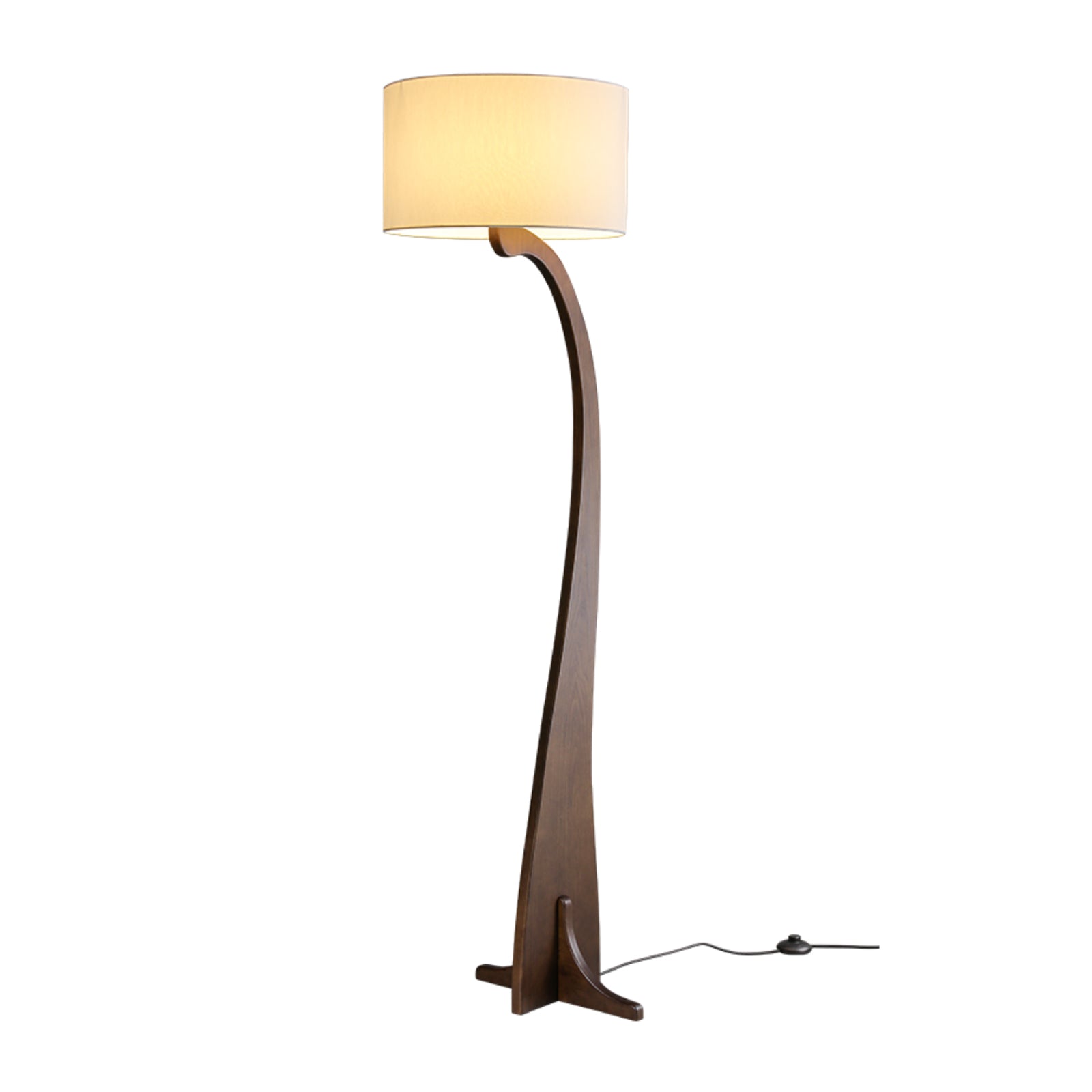 Modern Bow Curve Floor Lamp - Adjustable Arc Standing Light for Living Room, Bedroom & Office - Elegant Home Decor Lighting with Dimmable LED Bulb