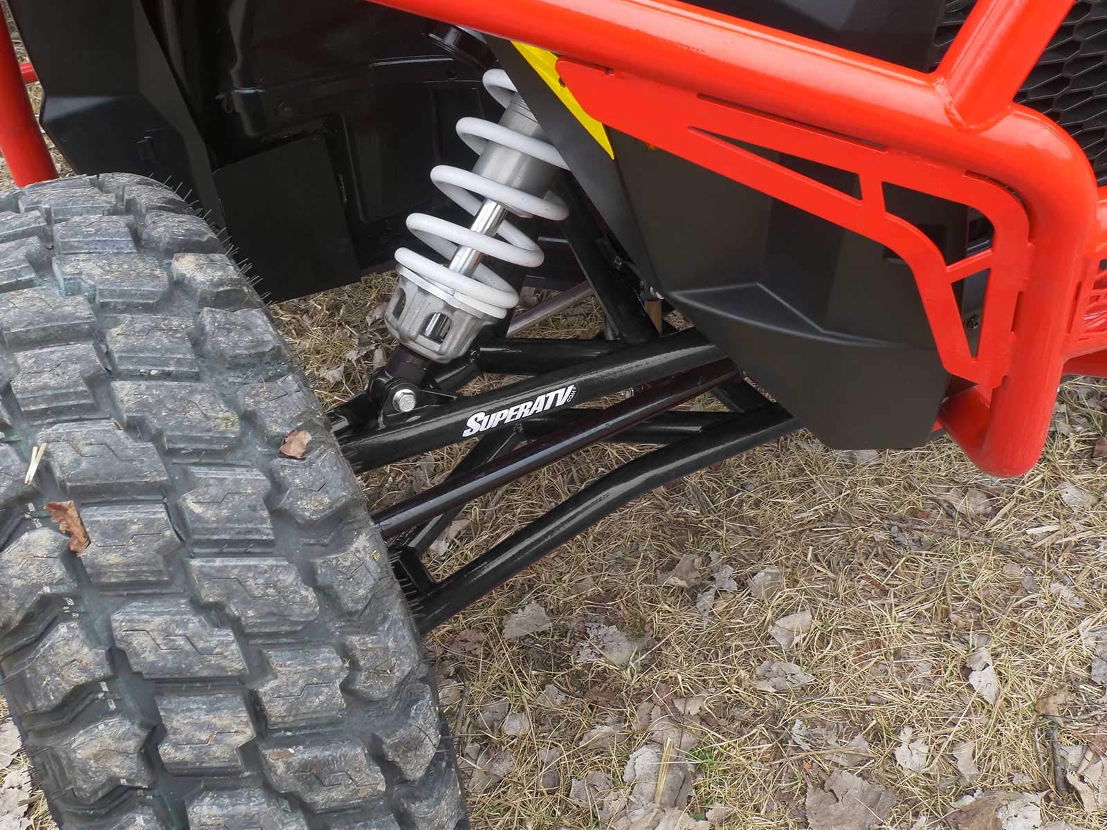 SuperATV Heavy-Duty Lower High Clearance A-Arms for 2014+ Polaris RZR XP 1000 & XP 4 1000 | Non-Adjustable Black Off-Road Suspension Upgrade | 1.25