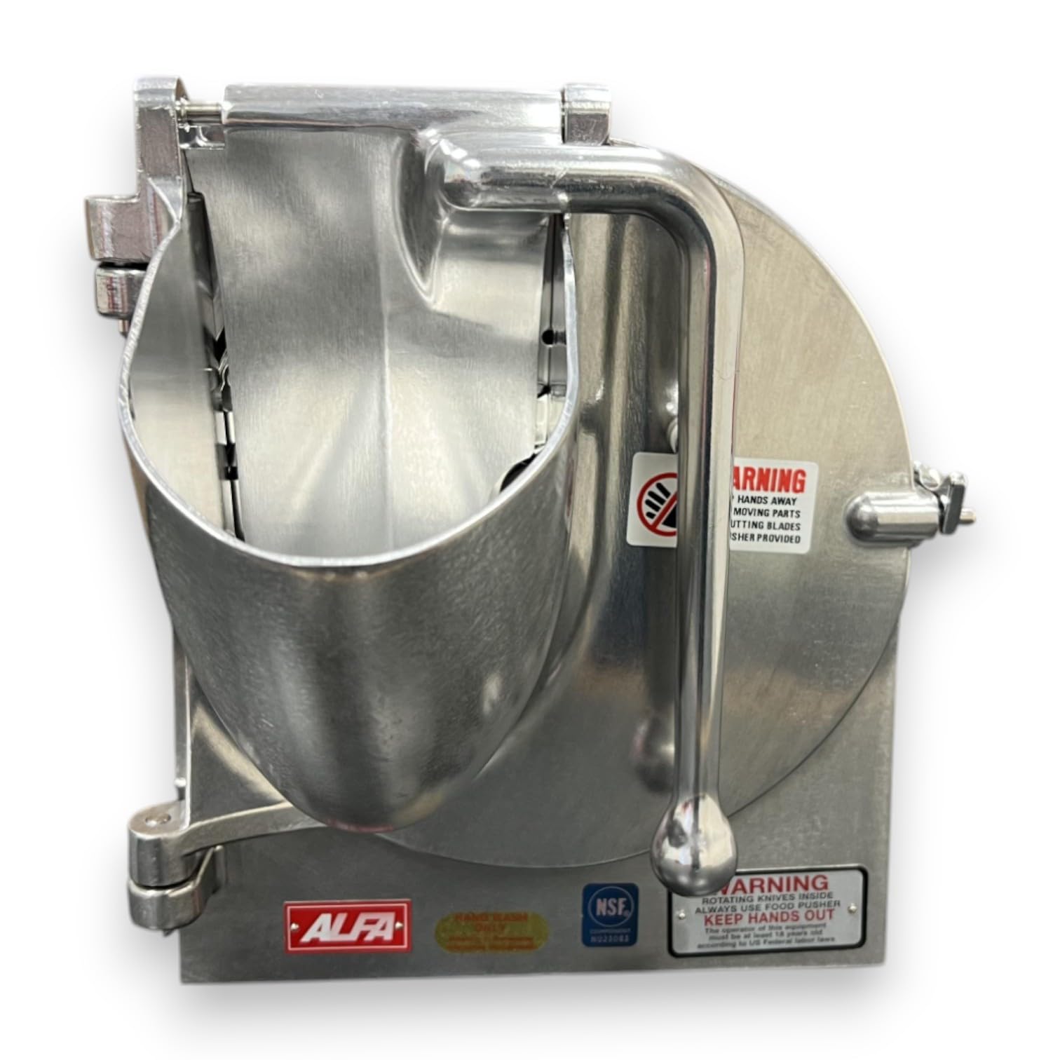 Alfa GS-12 Commercial Mixer Grater Shredder Attachment - Complete Set Compatible with Standard #12 Meat Grinder Hubs | Perfect for Cheese, Vegetables & Food Prep in Restaurants & Kitchens