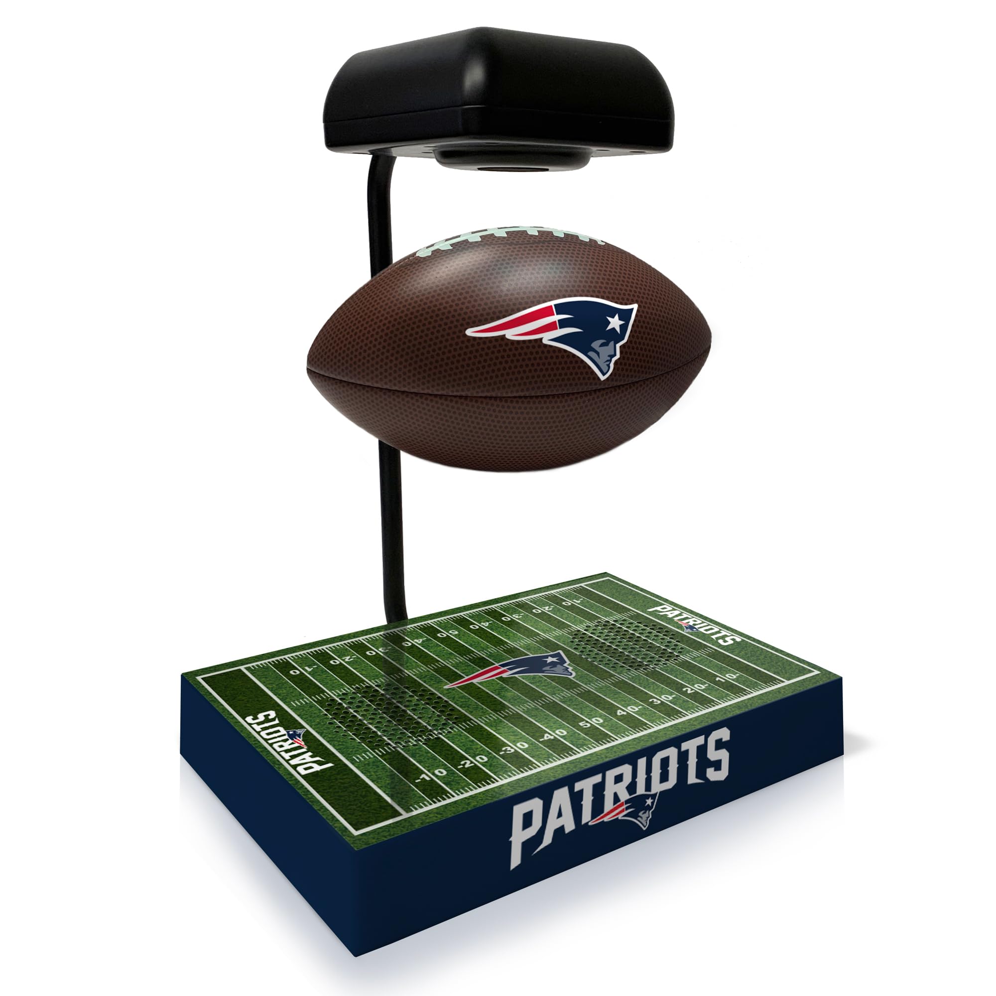 New England Patriots Bluetooth Hover Football with Built-in Speaker - Perfect for Outdoor Games, Backyard Fun & NFL Fan Gifts
