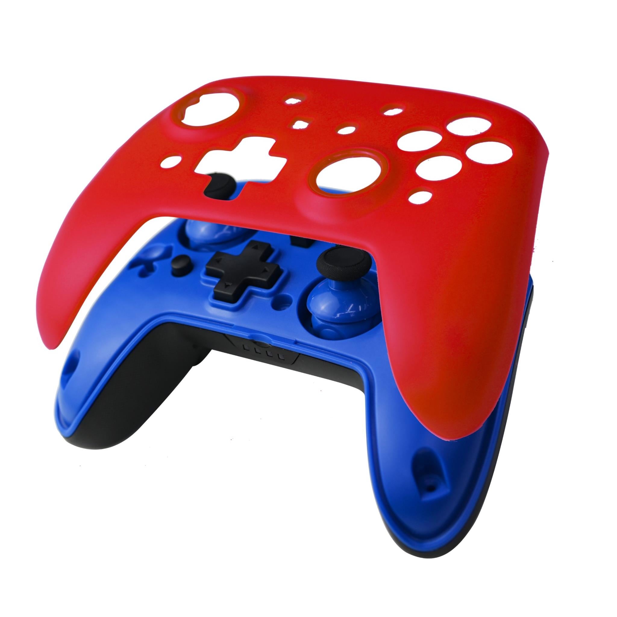 3rd Earth Wireless Switch Controller with Interchangeable Face Plates (Blue & Red) - Perfect for Nintendo Switch Gaming at Home or On-the-Go