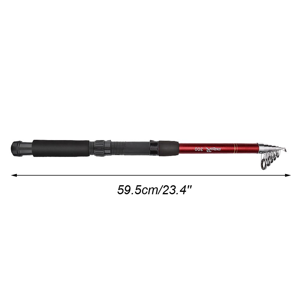 Best Lightweight Telescopic Fishing Rod & Reel Combo - 3.0m Portable Casting Rod with Tackle Accessories for Outdoor Fishing | Perfect for Freshwater, Saltwater, Beach & Boat Fishing