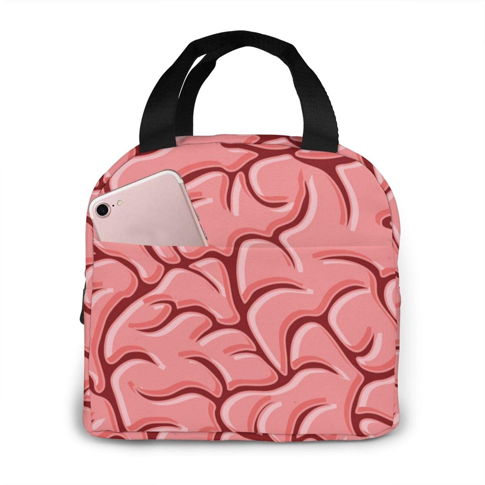Halloween Brains Lunch Bag for Women - Stylish Insulated Lunch Tote Box Container | Perfect for Work, School & Halloween Parties