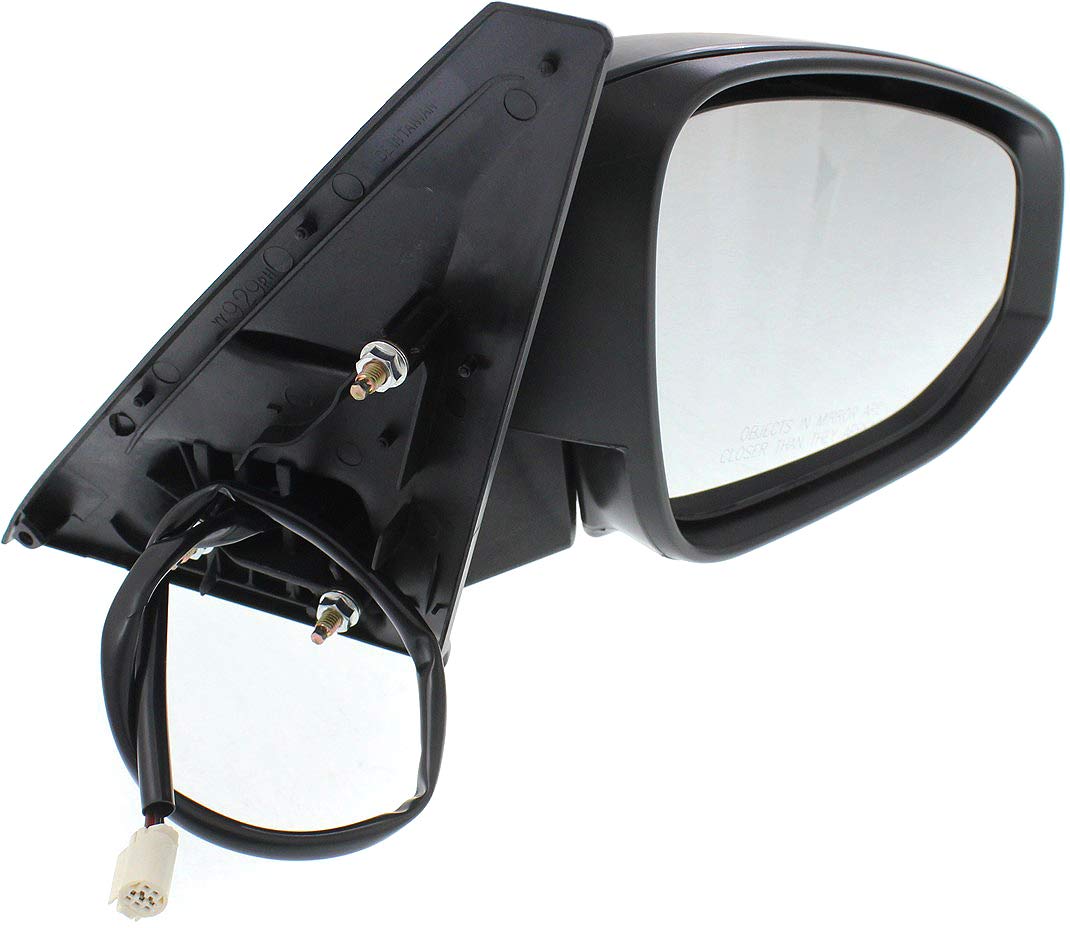 Toyota 4Runner 2014-2018 Power Heated Side Mirrors - Driver & Passenger Replacement - No Signal Light & Puddle Lamp - Paintable - Perfect for Winter Driving & Enhanced Visibility