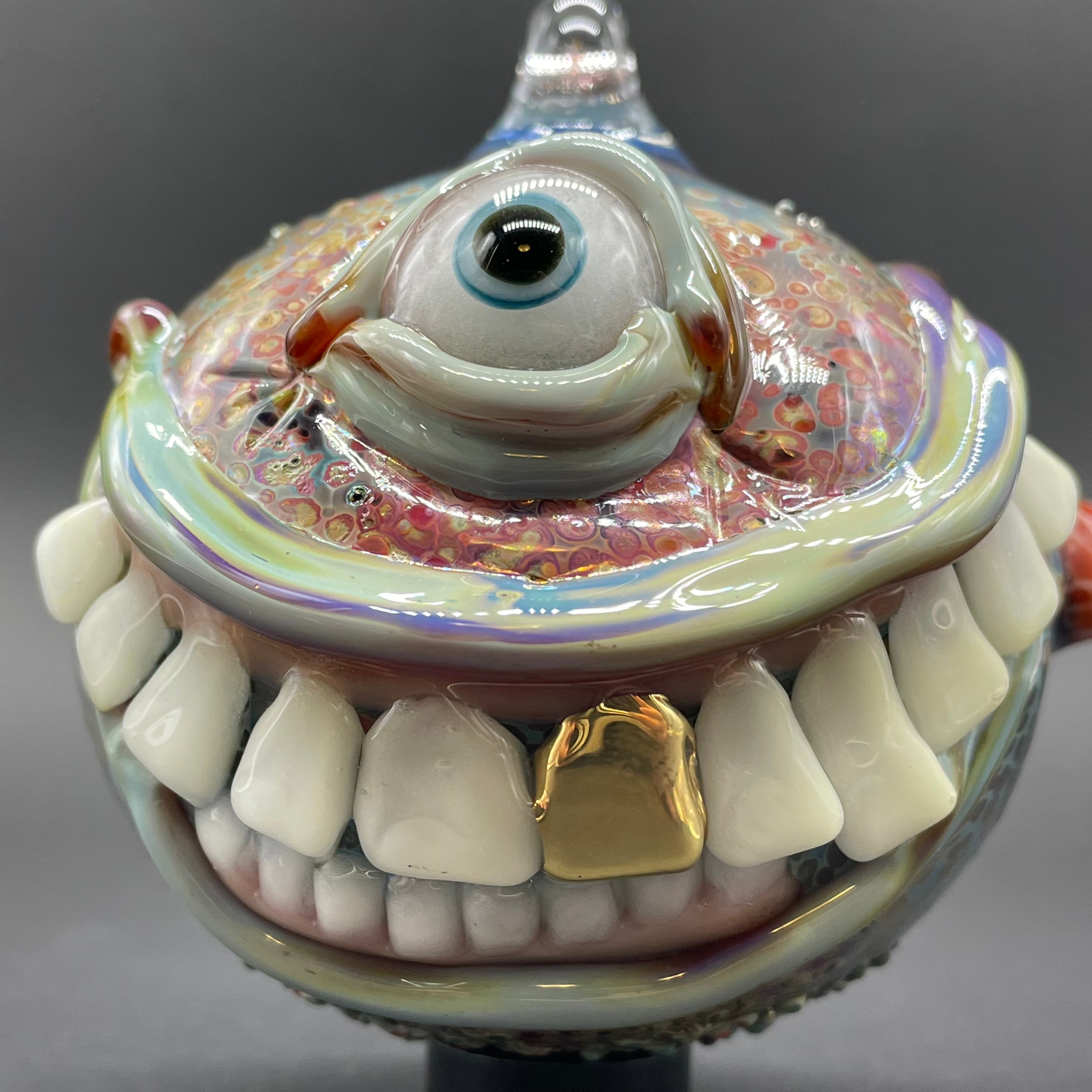 Smiling Cyclops Ornament - Unique Handmade Home Decor for Christmas, Halloween & Gifts | Perfect for Shelf, Desk & Party Decorations