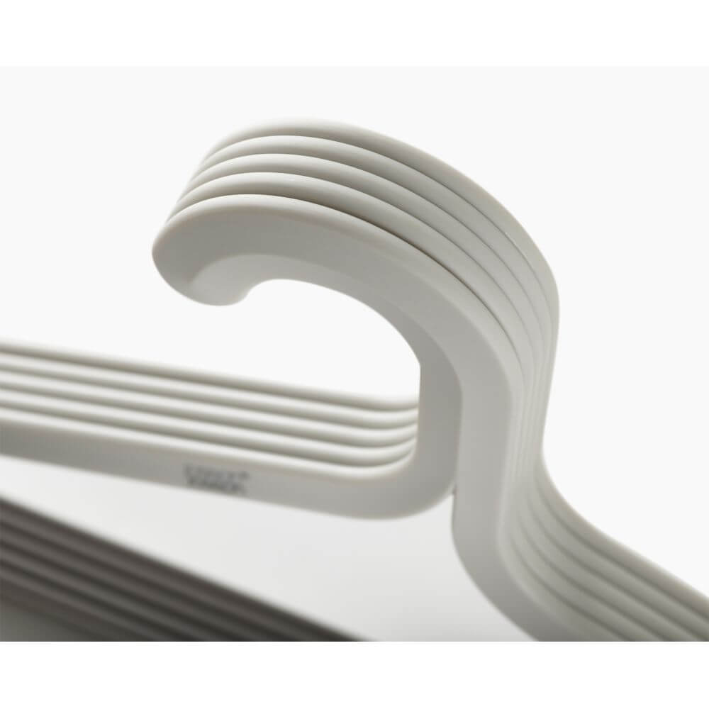 Joseph Joseph Anti-Tangle Clothes Hangers - 5 Pack, Space-Saving Slimline Hangers for Wardrobe Organization - Perfect for Closet, Travel & Laundry Room Storage