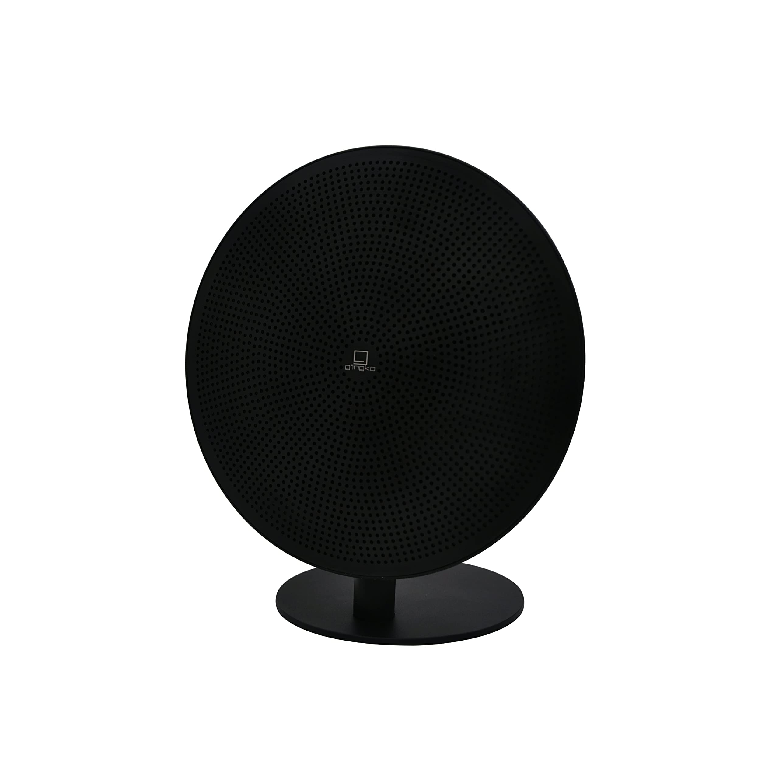 Gingko Design Mini Halo Bluetooth Speaker - Wireless Portable Speaker with Rich Bass, 10H Playtime, IPX5 Waterproof - Perfect for Outdoor, Travel, Home & Party Use (Matt Black)