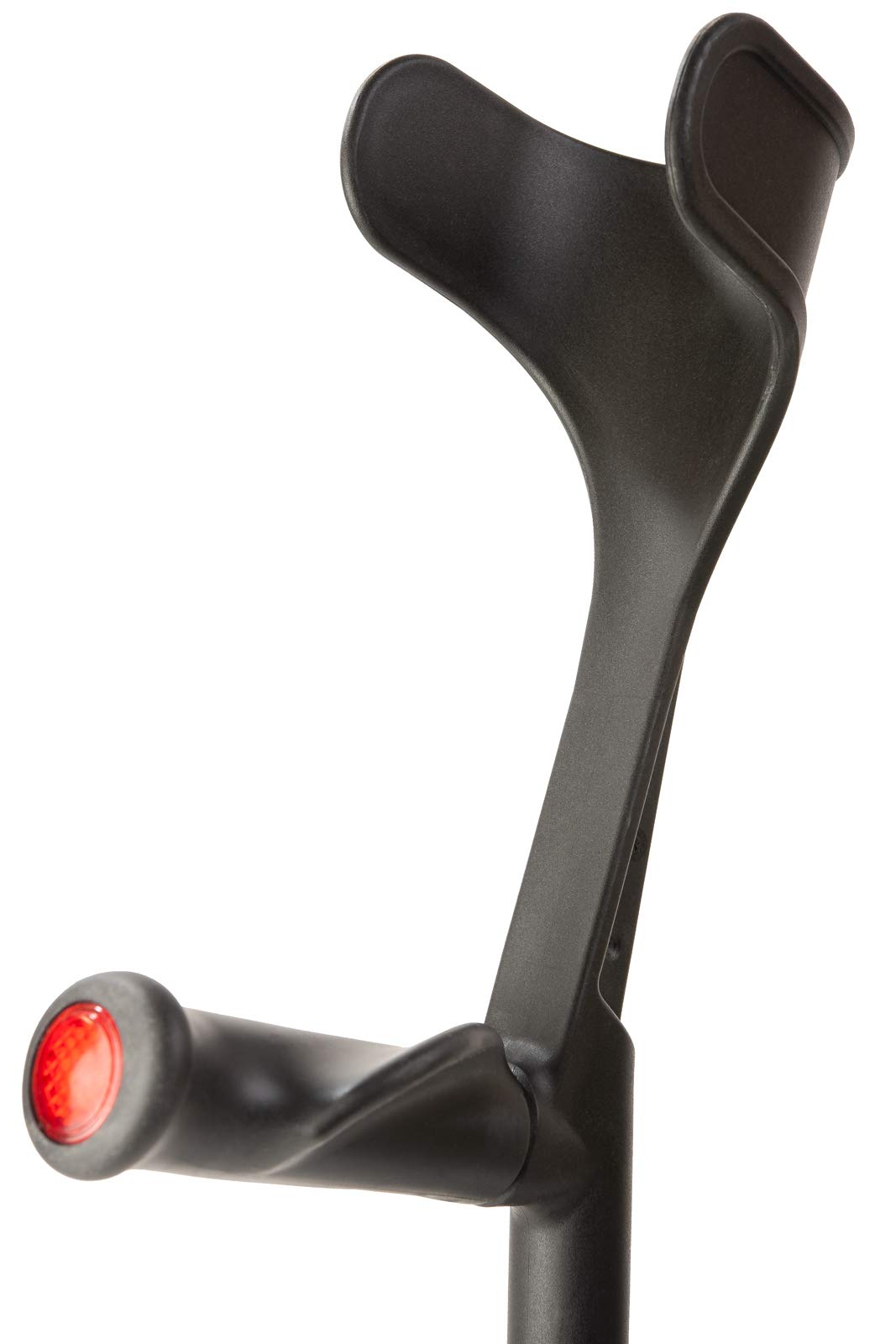 Flexyfoot Anatomical Handled Adjustable Crutch with Open Cuff - Right Side Support for Adults - Ideal for Injury Recovery, Mobility Assistance & Daily Use