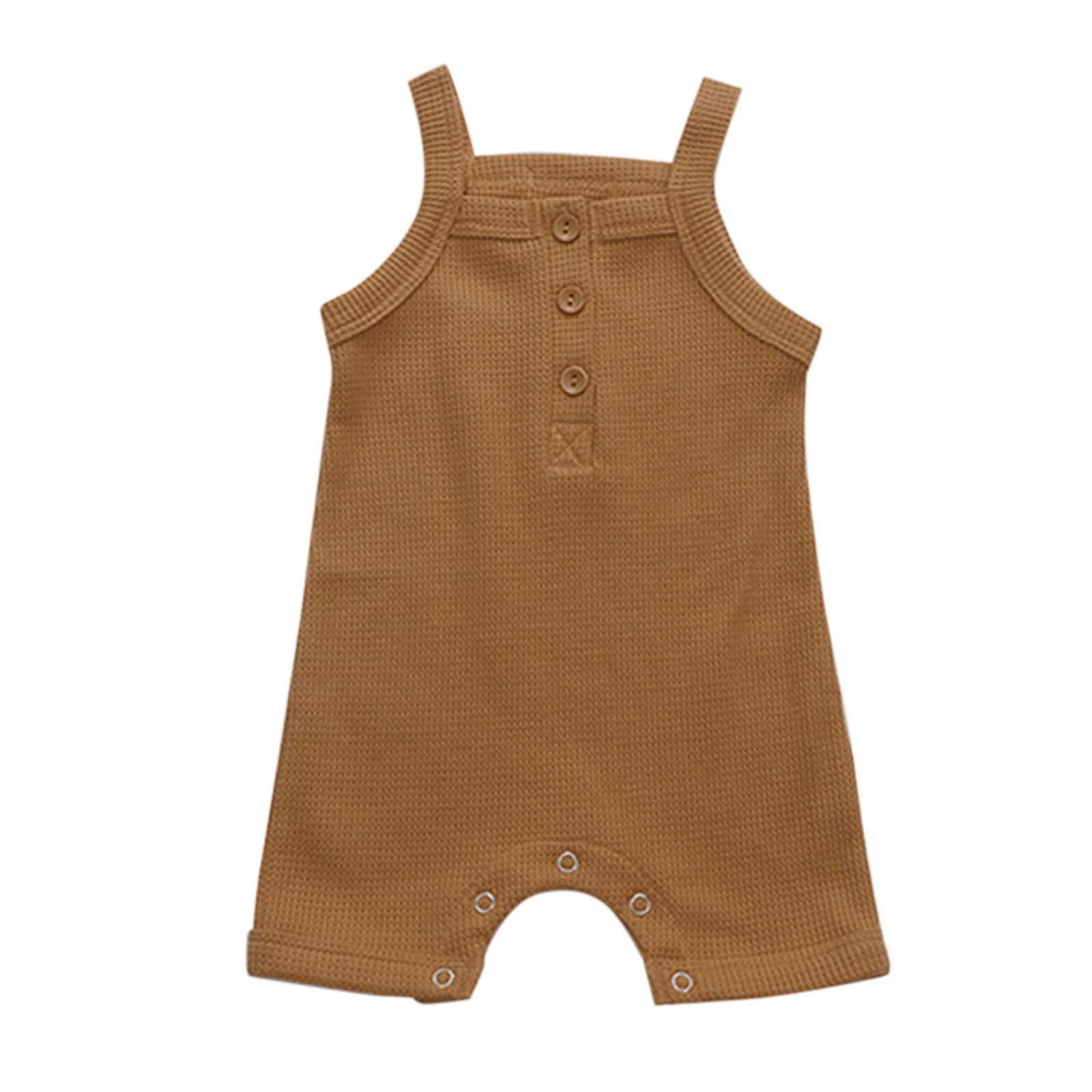 Baby Boys & Girls Summer Clothes - Newborn Infant Cotton Sleeveless Ribbed Outfits 2T | Perfect for Beach, Park & Outdoor Play