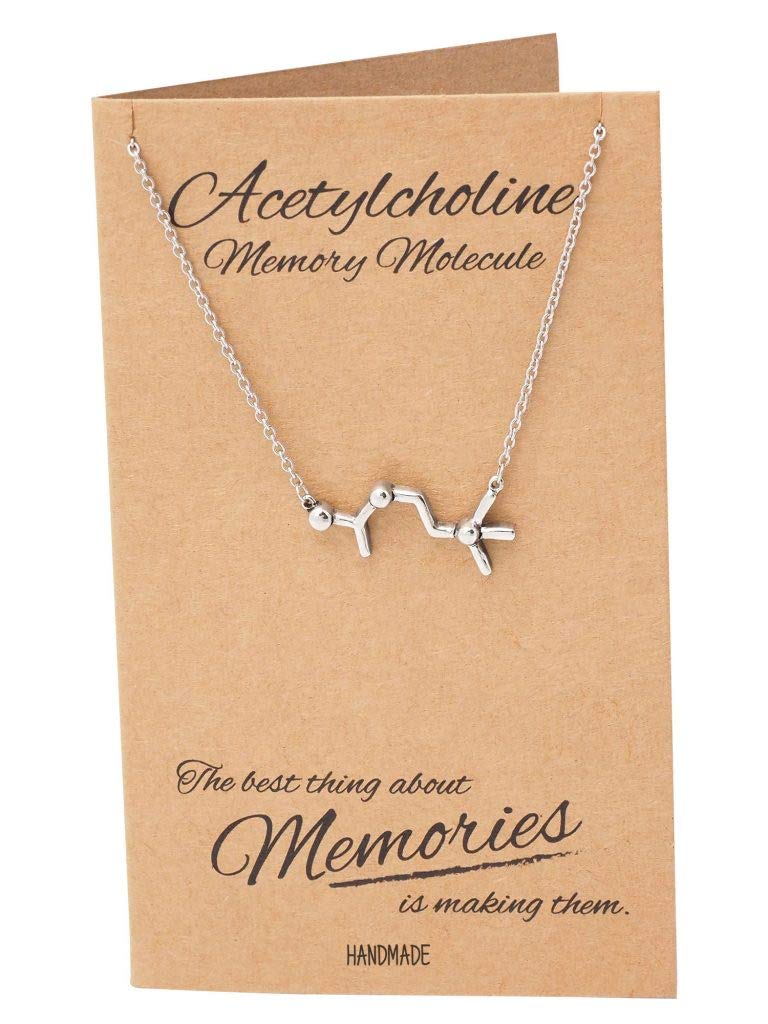 Handmade DNA Necklace - Unique Chemistry Jewelry Gift for Women, 16-18 Inch Adjustable Chain, Perfect for Birthdays, Anniversaries & Science Lovers | Wear to Labs, Dates or Special Occasions