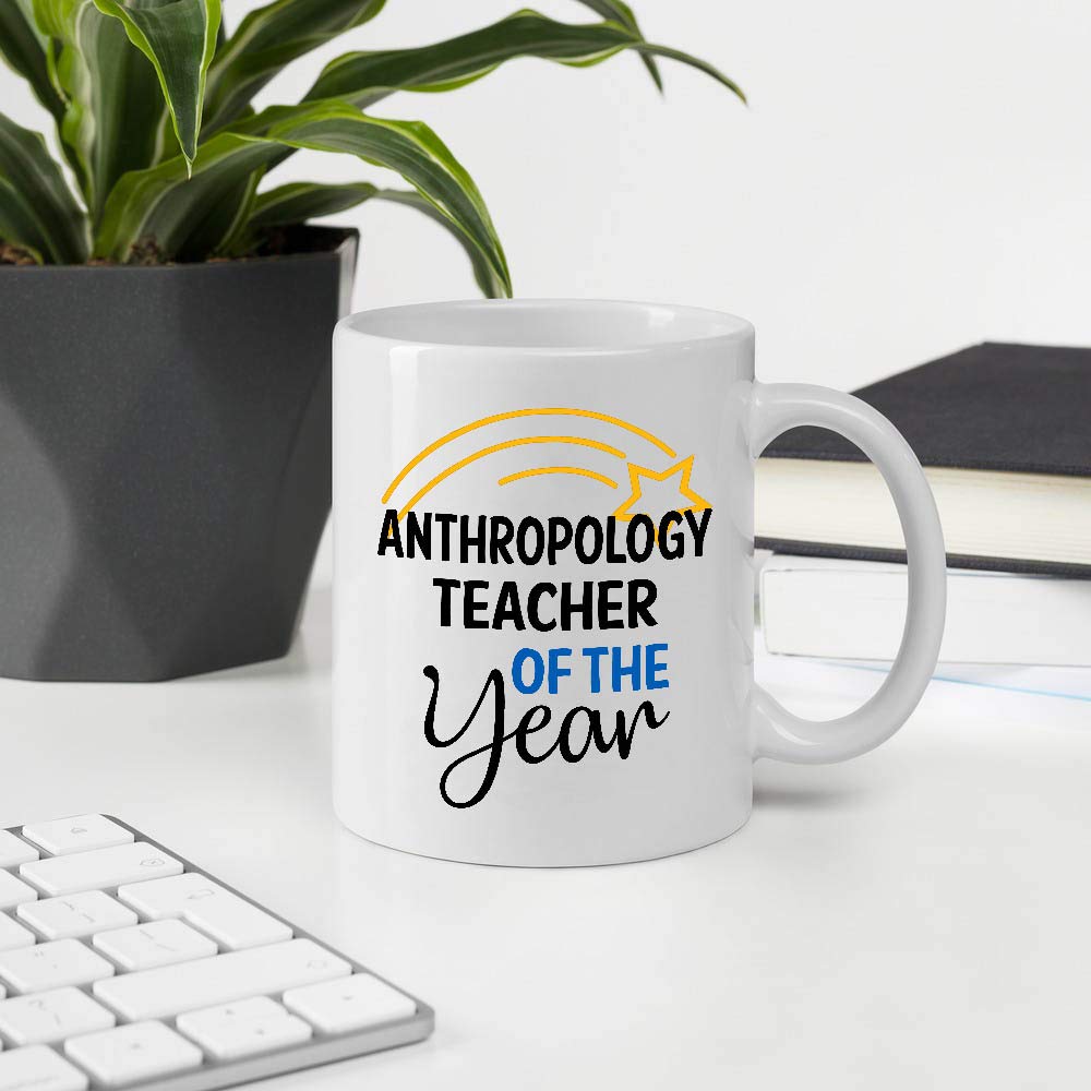 Anthropology Teacher Gift Mug - 11oz White Ceramic Cup for Employee Appreciation Day