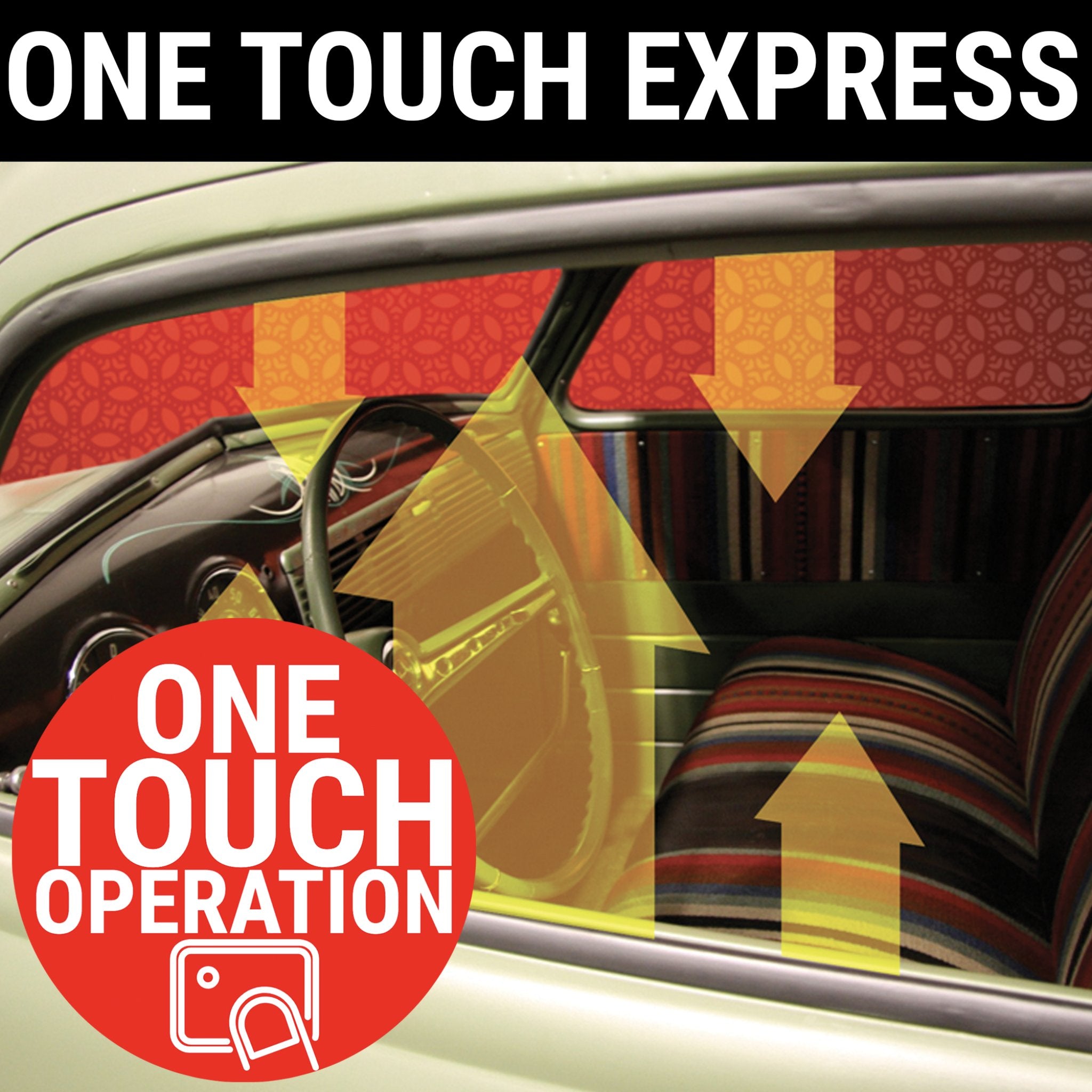 1901-1907 Oldsmobile Model F 28 Power Window Conversion Kit with One-Touch Remote & Keyless Entry System - Classic Car Window Upgrade for Easy Access & Security