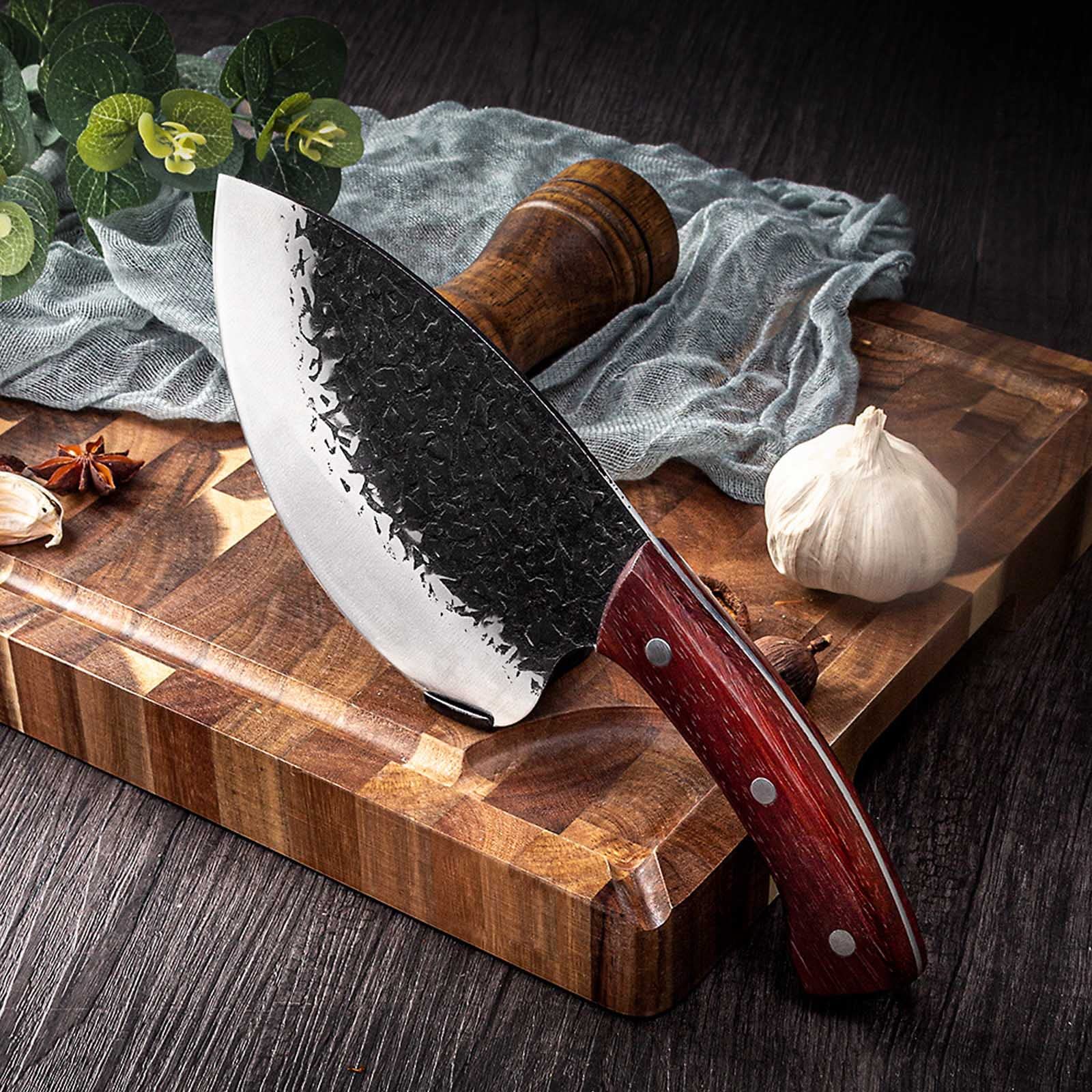 Professional Forged Seafood Knife - Sharp Aquatic Fish & Meat Cleaver for Kitchen, Butchering, and Slaughter | Perfect for Home Cooking, Fishing, and Professional Chefs