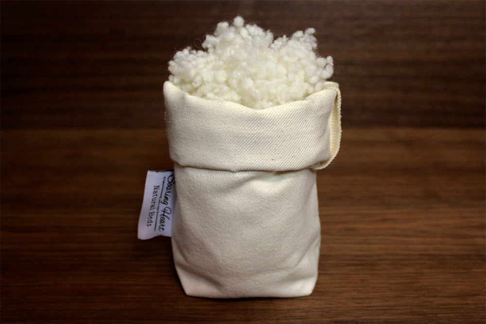 Organic Wool Bolus Pillow - Natural & Hypoallergenic Pillow for Neck & Back Support - Perfect for Sleeping, Travel & Home Comfort