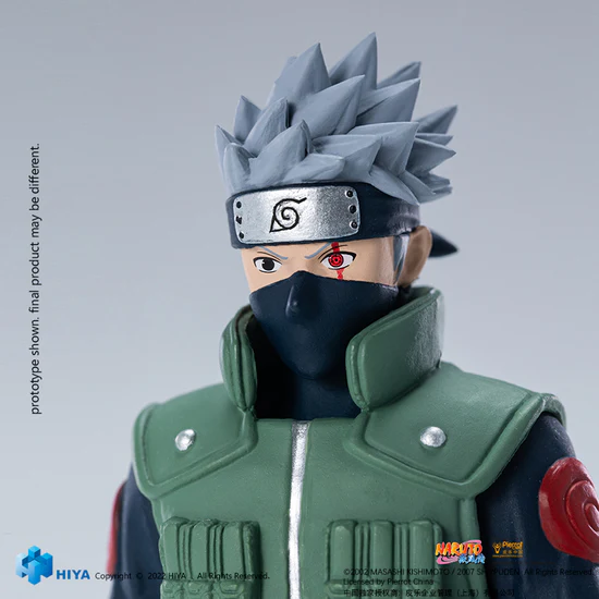 HIYA 6-inch 1/12 Scale Naruto Kakashi Action Figure - Exquisite Basic Series Collectible for Anime Fans | Perfect for Display, Cosplay and Gift Giving