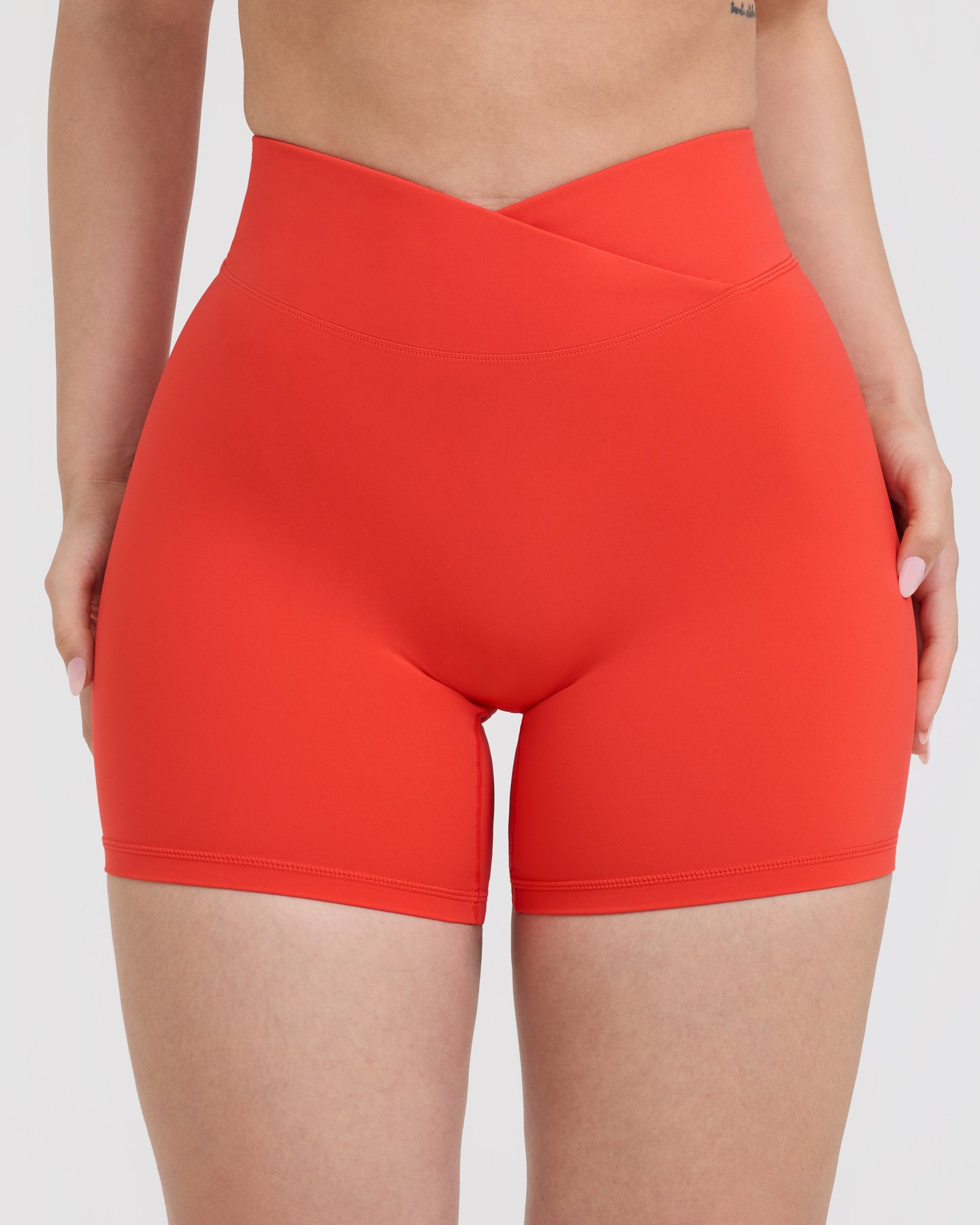 Unisex Quick-Dry Running Shorts with Built-in Underwear - Charged Orange | Perfect for Gym, Jogging & Outdoor Activities