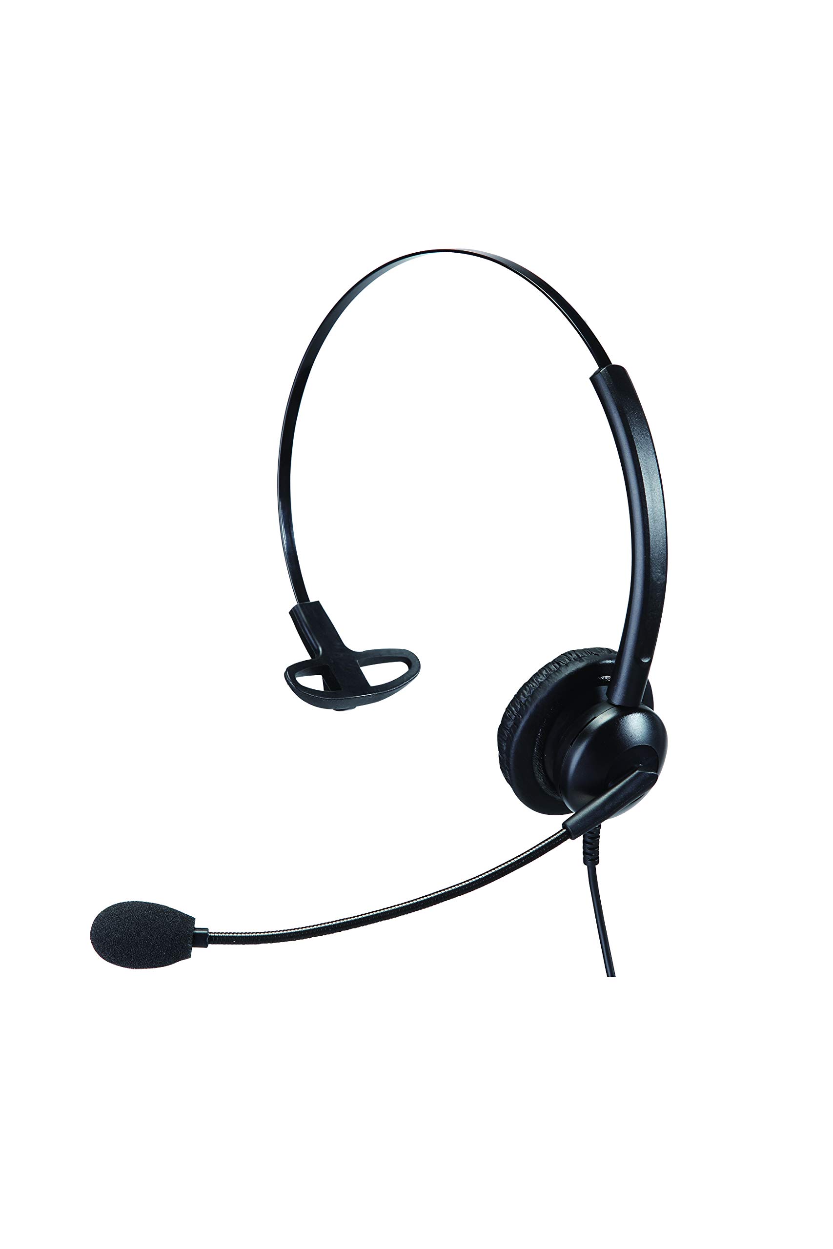 Affordable USB Single Ear Noise Cancelling Headset for Office, Call Center, Softphones, Laptops & Computers - Perfect for Remote Work, Customer Service & Online Meetings