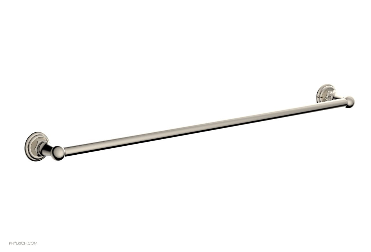 HEX TRADITIONAL 30-Inch Towel Bar - Chrome Finish Bathroom Towel Rack for Modern Homes - Perfect for Bathrooms, Kitchens & Laundry Rooms