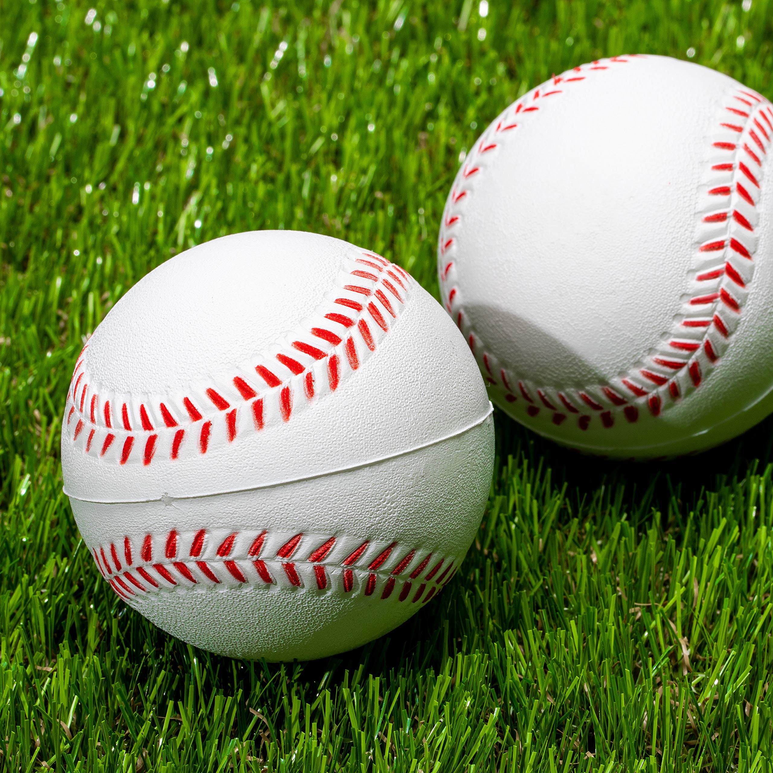Franklin Sports MLB Kids Foam Baseballs - Soft Training Baseballs for Pitching Machine & Tee Ball Practice - Perfect for Beginners & Youth Players - 2 Pack of Safe Foam Balls for Backyard, Batting Cage & Little League Training