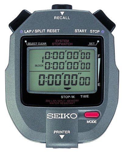 Ultrak Seiko 300 Lap Memory Timer with Printer Port - Professional Sports Stopwatch for Track & Field, Swimming, Racing - Ideal for Coaches, Athletes, and Timing Events
