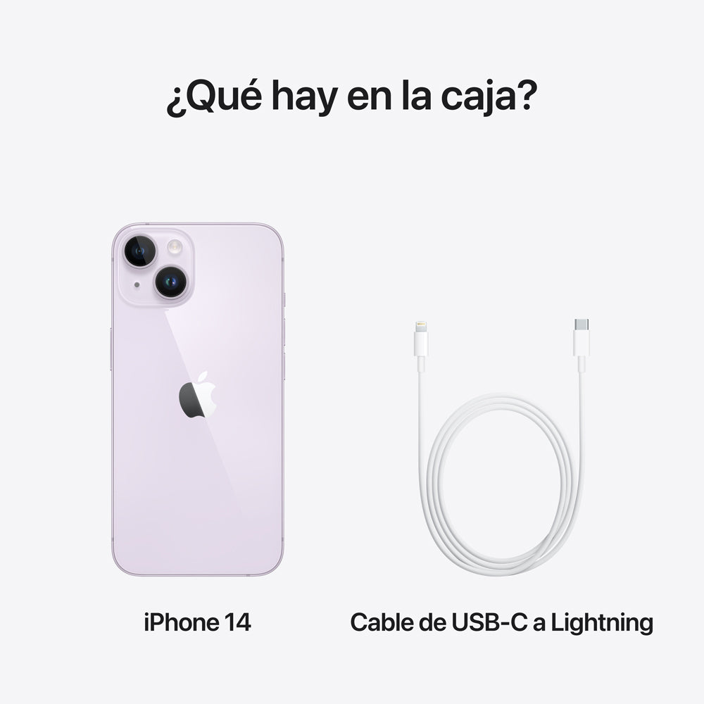 iPhone 14 512GB Purple - Latest Model Smartphone with Face ID & 5G for Work, Travel & Social Media