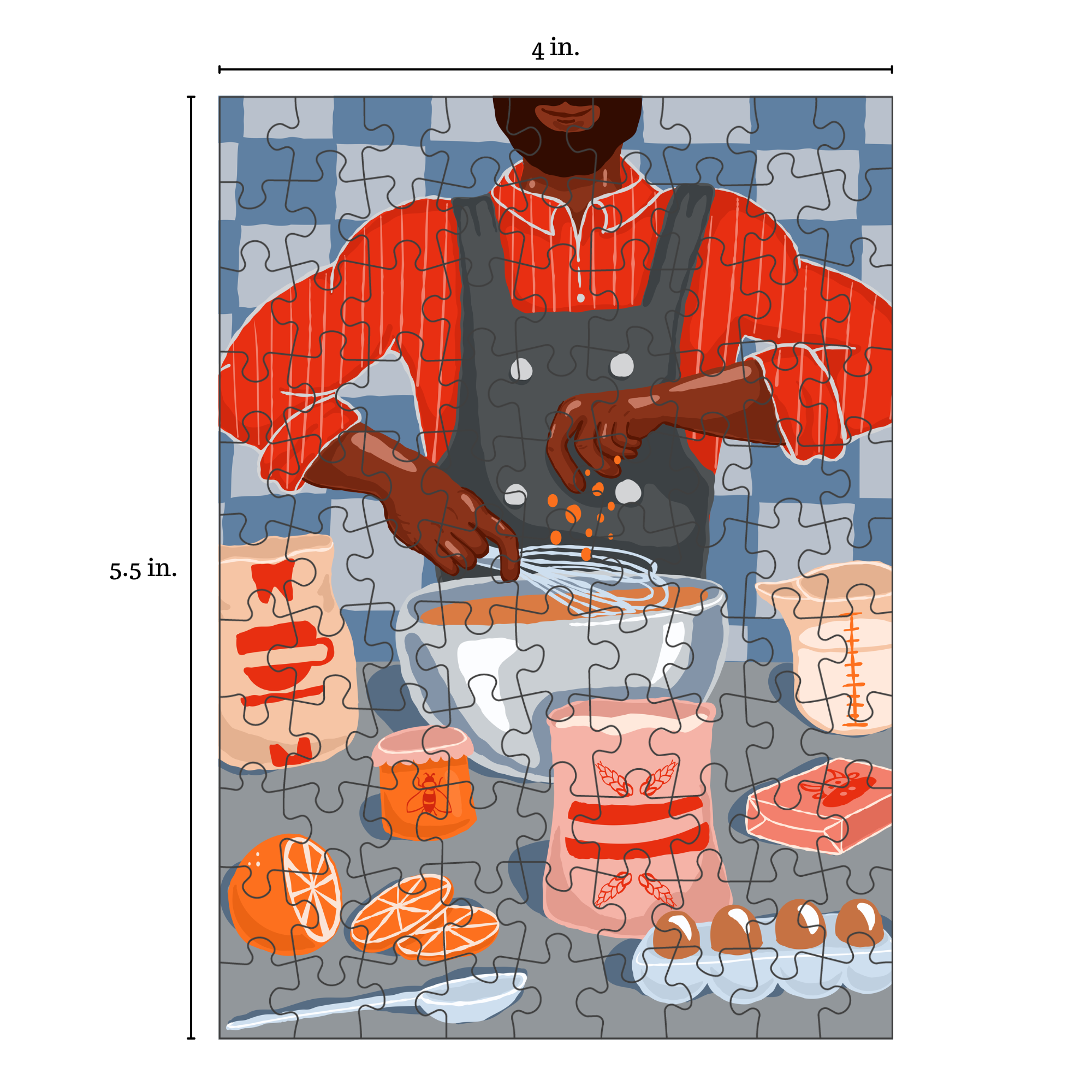 99 Piece Jigsaw Puzzle for Baking Lovers - Fun Family Activity & Educational Toy for Kids | Perfect for Birthday Parties, Classroom Learning & Relaxing Pastime