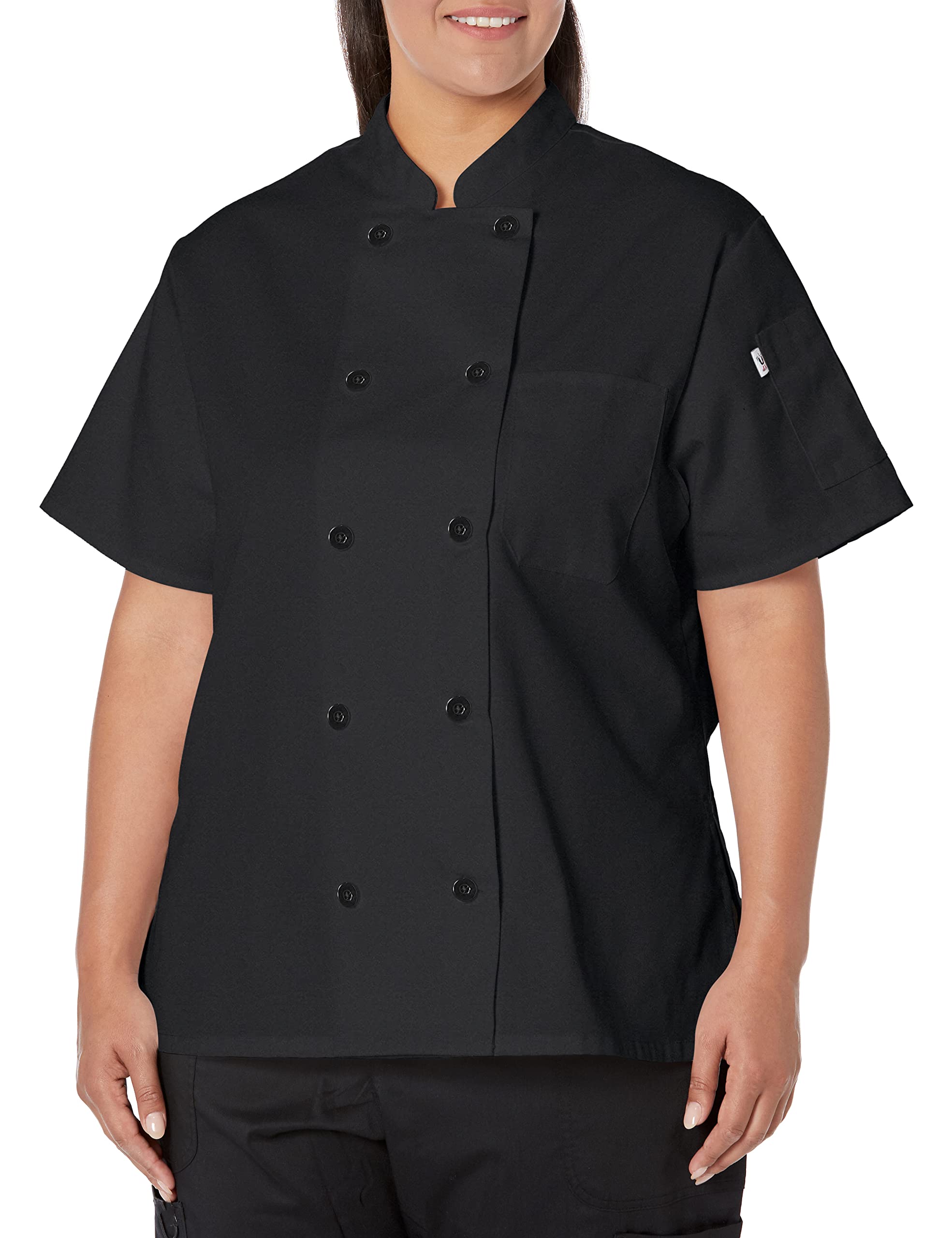 Uncommon Threads Tahoe Women's Short Sleeve Chef Coat Jackets - Professional Kitchen Apparel for Cooking & Culinary Arts