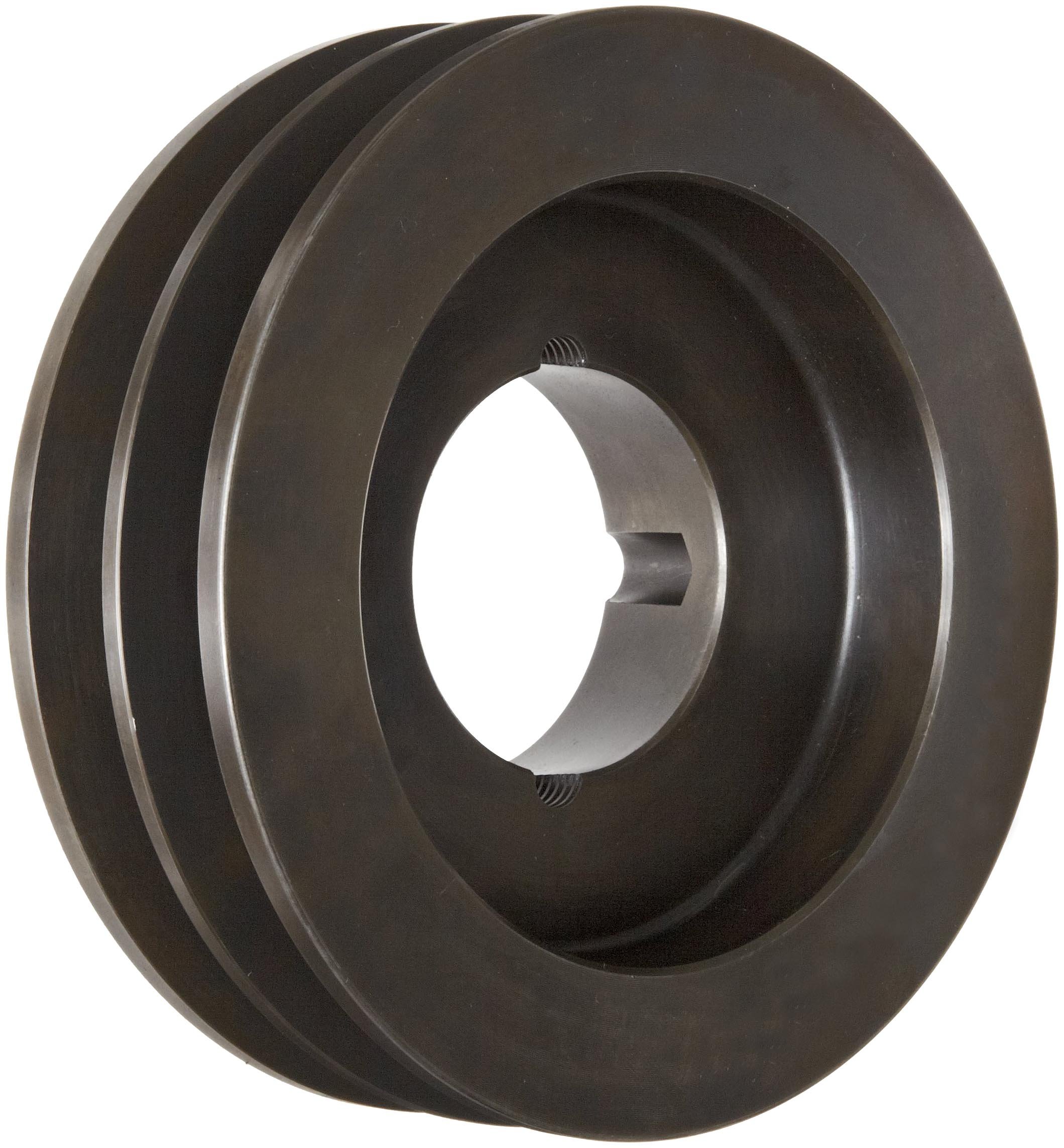 Martin 2B54TB V-Belt Sheave - Class 30 Cast Iron, 2 Grooves, A/B Belt Section, 4.5