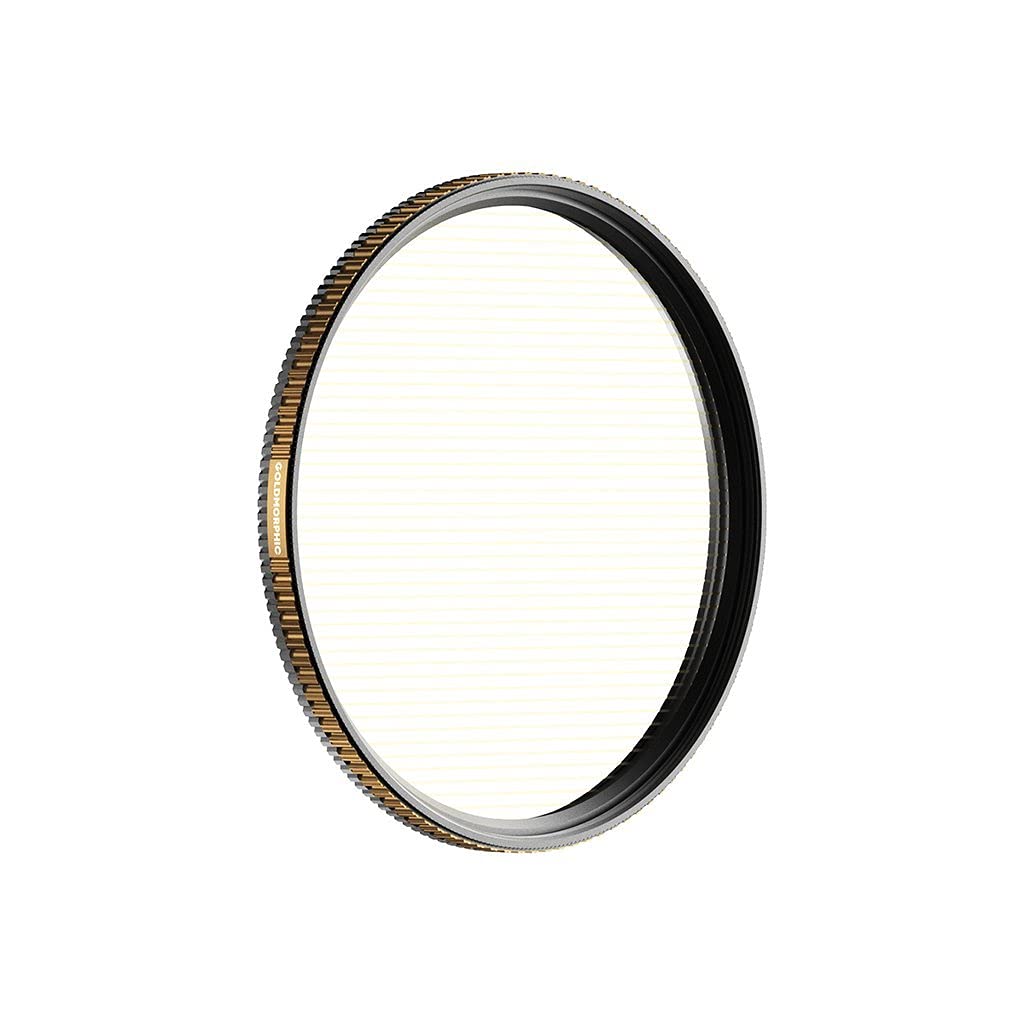 PolarPro QuartzLine FX 67mm GoldMorphic Anamorphic Streak Filter with Brass Frame - Anti-Scratch, Anti-Oil & Hydrophobic Coatings - Create Cinematic Flare Effects for DSLR & Mirrorless Cameras - Perfect for Filmmaking, Vlogging & Professional Photography