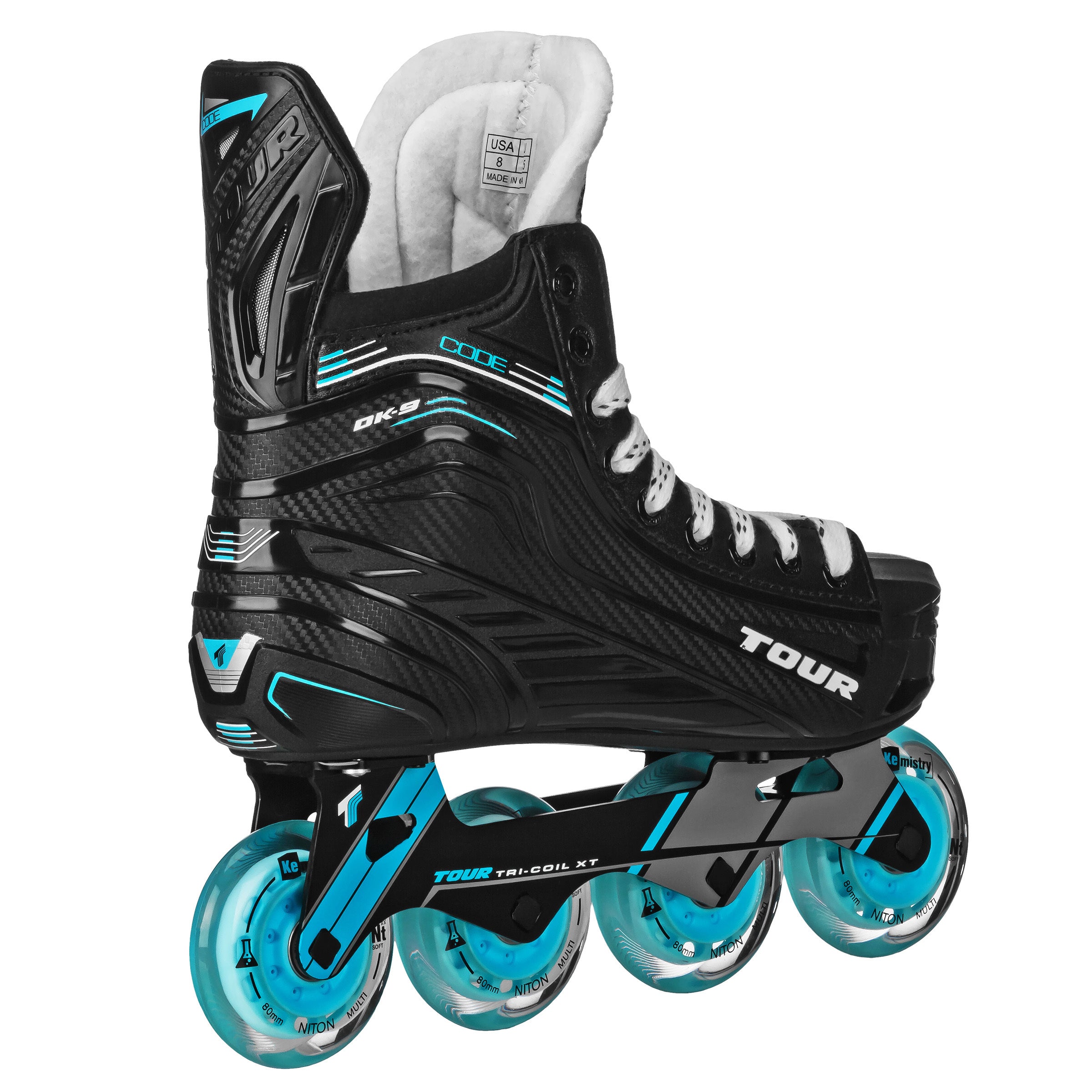 Code DK9 Roller Hockey Skates - High-Performance Inline Skates for Men & Women - Perfect for Street Hockey, Rink Play & Training