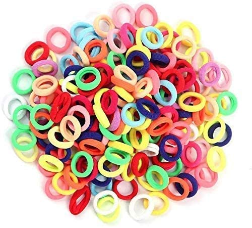 100pcs Small Rubber Hair Bands for Kids - Soft Elastic Ponytail Holders for Baby Toddlers & Girls - Gentle Hair Ties for Daily Use, School, Sports & Playtime