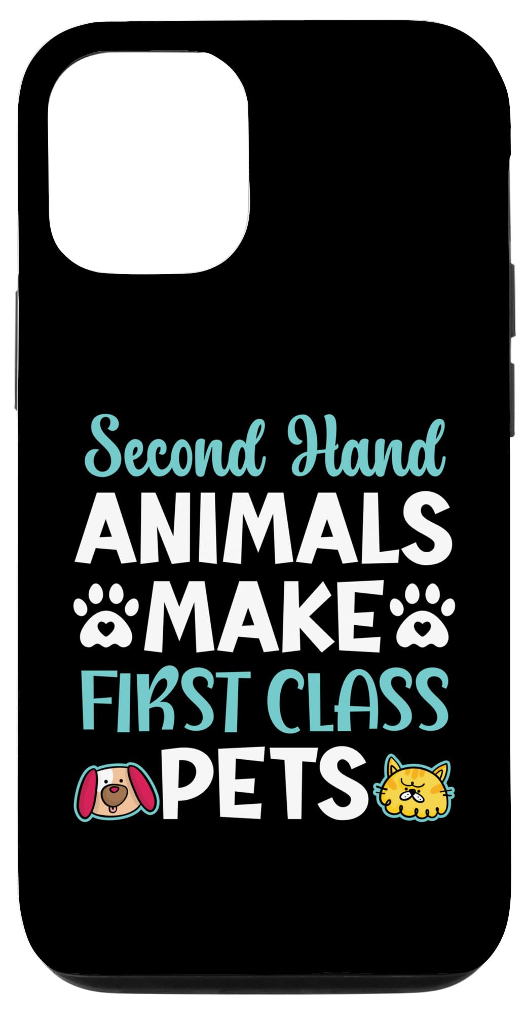 Refurbished iPhone 12/12 Pro Case - Durable Pet Rescue Design for Daily Use