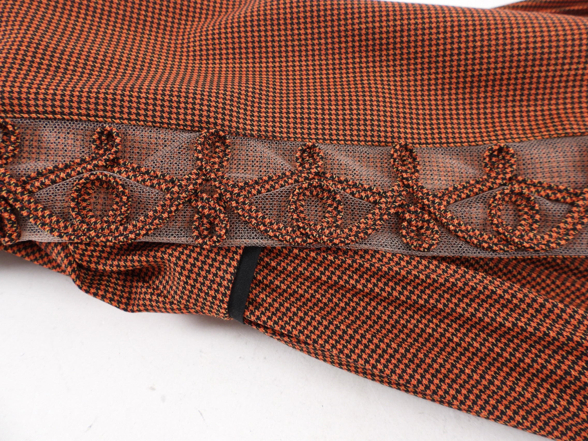 Fendi Rust Pleated Dress with Embellished Sleeves - Women's XS / Size 2 | Elegant Cocktail Party & Evening Wear for Special Occasions