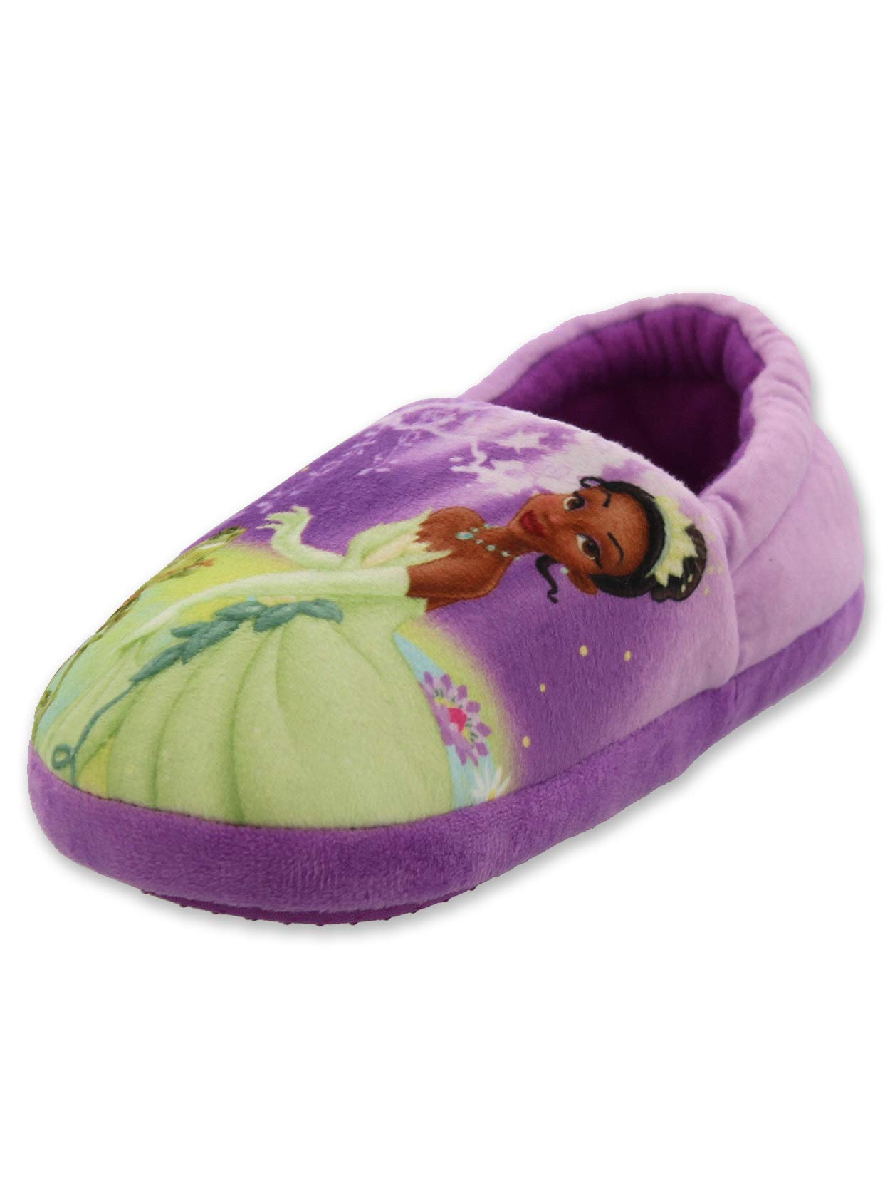 Disney Princess Girls Toddler Plush Aline Slippers - Soft & Comfortable House Shoes for Kids, Perfect for Indoor Play, Birthday Gifts & Dress-Up Fun
