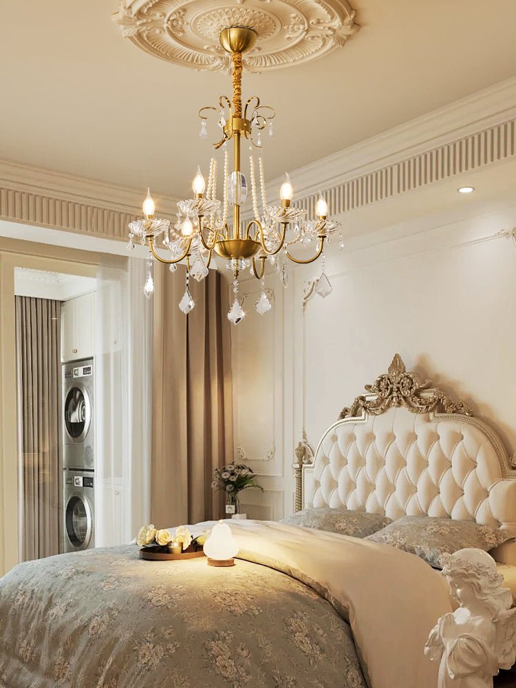 Arcadia Crystal Chandelier - Elegant Modern Ceiling Light Fixture for Dining Room, Living Room & Bedroom Decor | Perfect for Home, Wedding & Luxury Interior Design